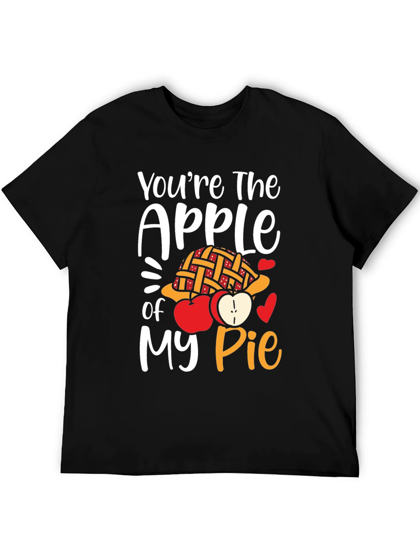 Black You're the Apple of My Pie Graphic T-Shirt view 5
