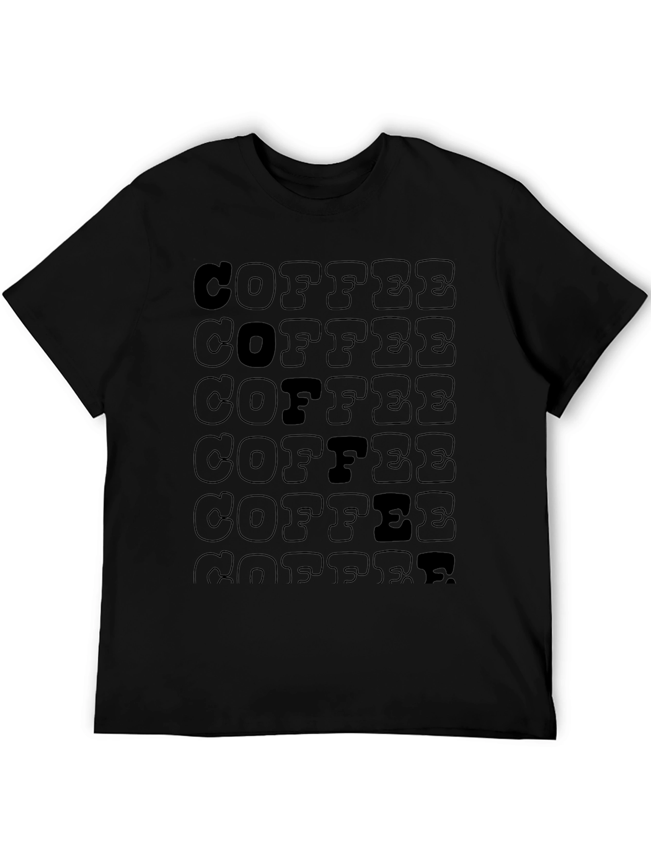 Black Coffee Lover T-Shirt - Retro Design view 5