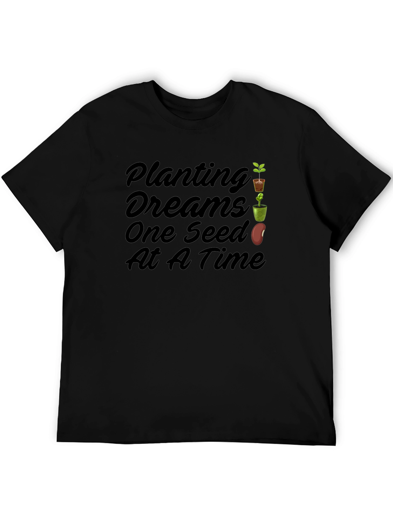 Black Planting Dreams Tee - One Seed At A Time view 5