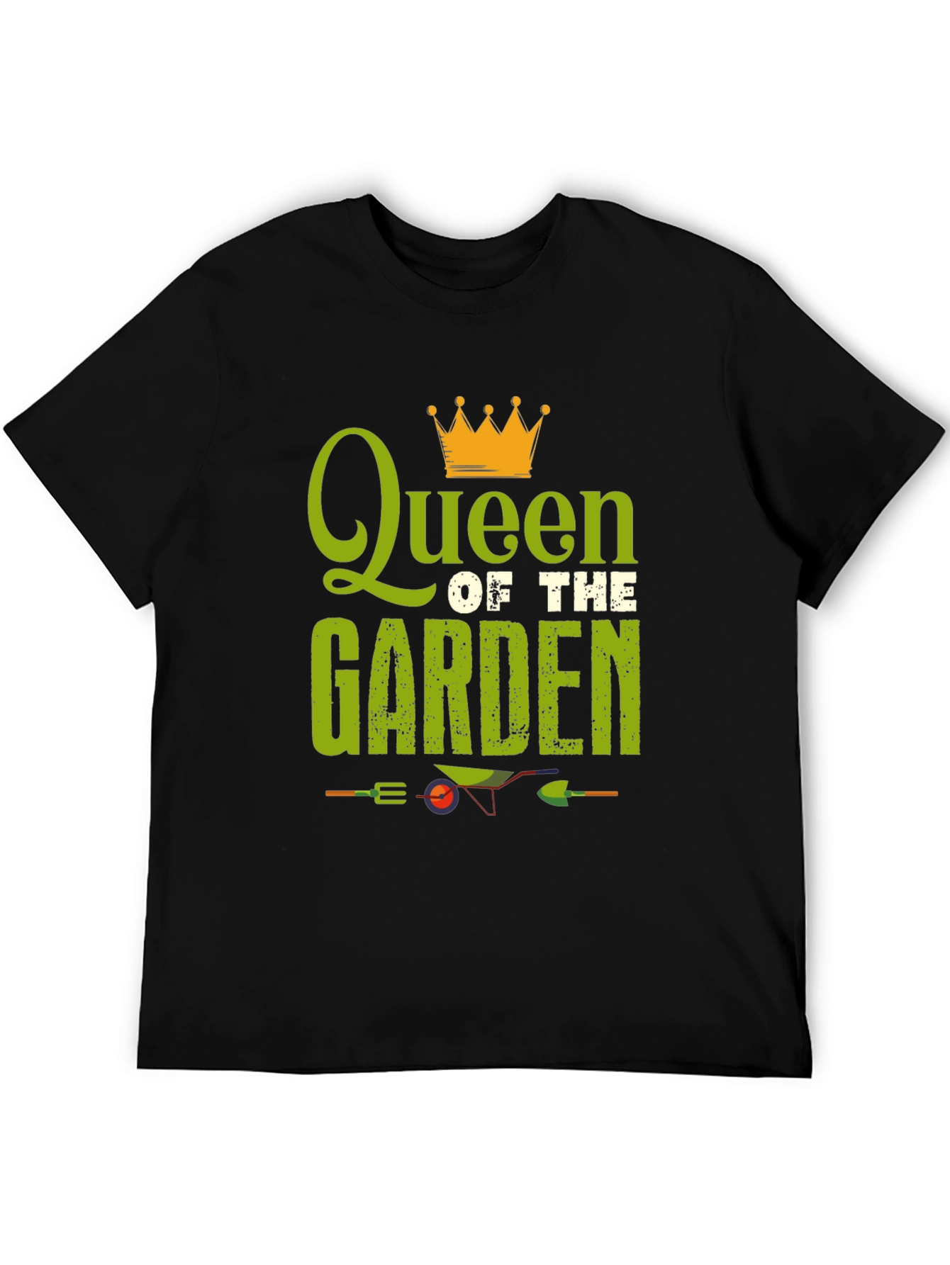 Black Queen of the Garden Black T-Shirt view 5