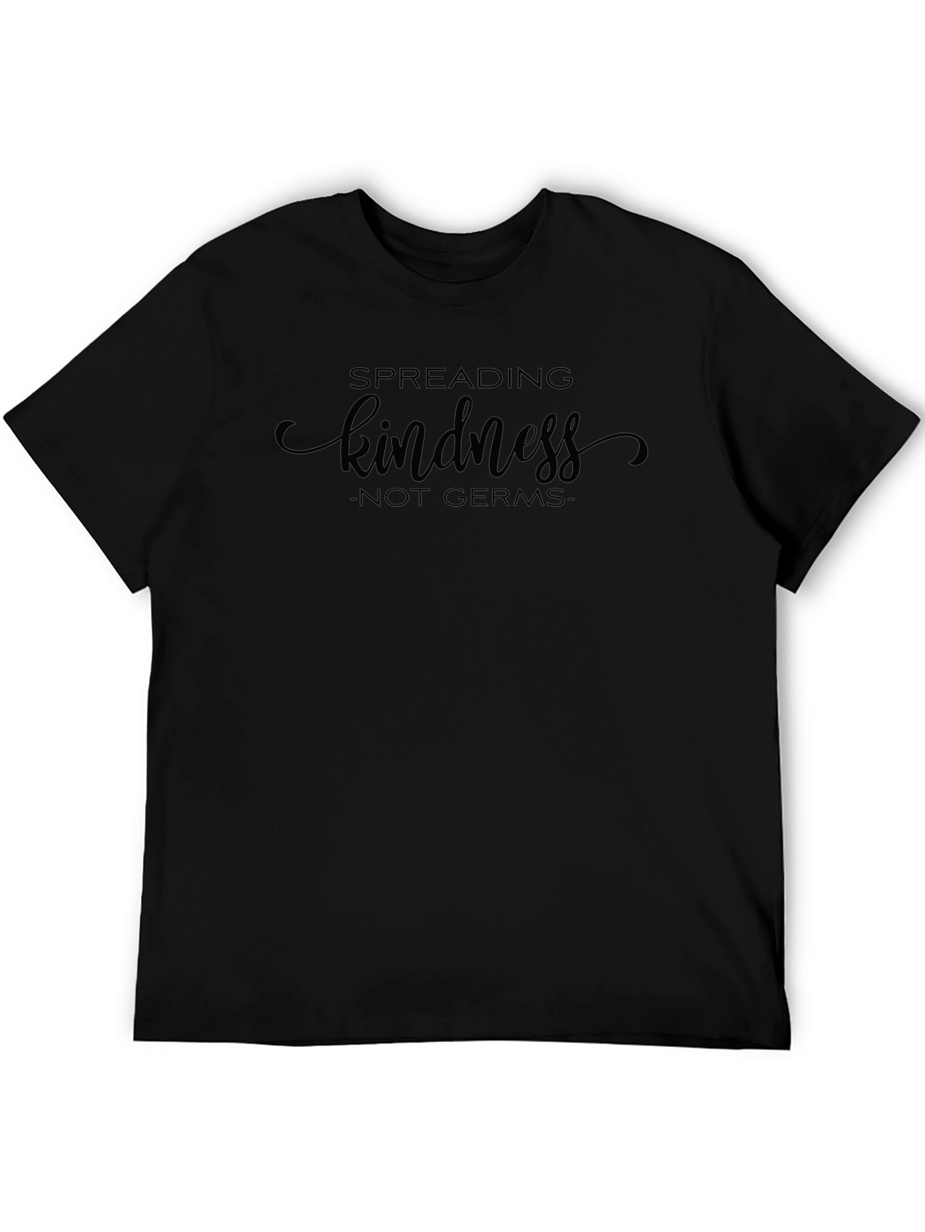 Black Kindness T-Shirt: Spread Kindness, Not Germs view 5