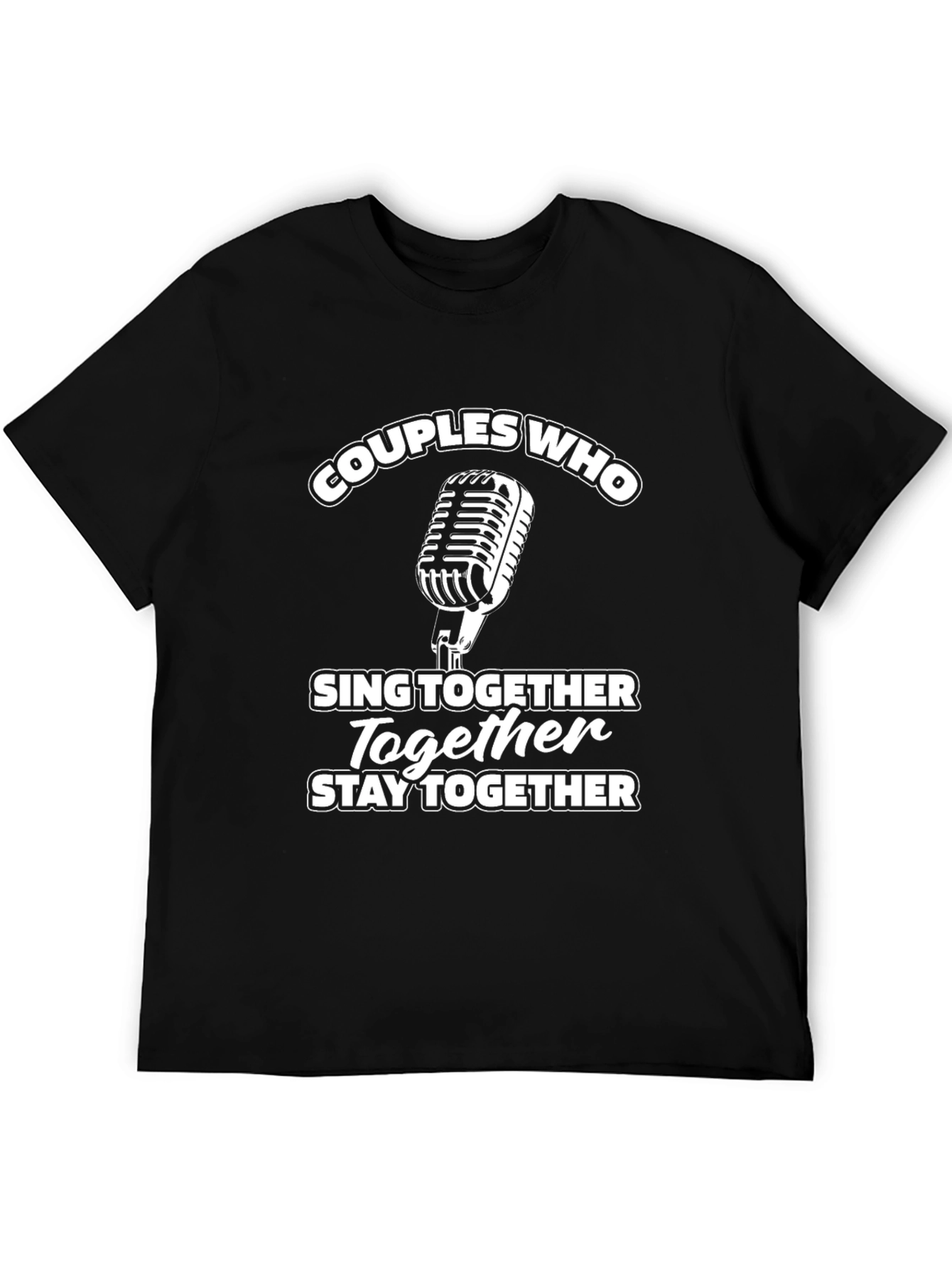 Black Couples Who Sing Together Stay Together T-Shirt view 5