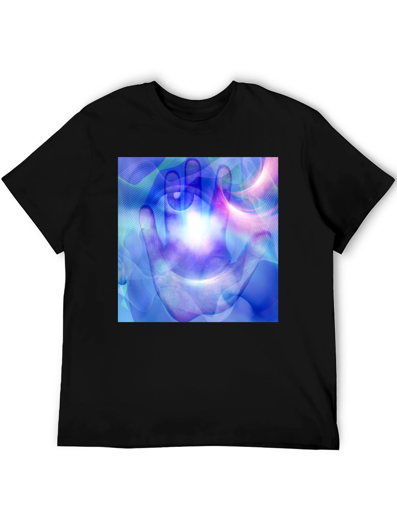 Abstract Hand Print T-Shirt - 5