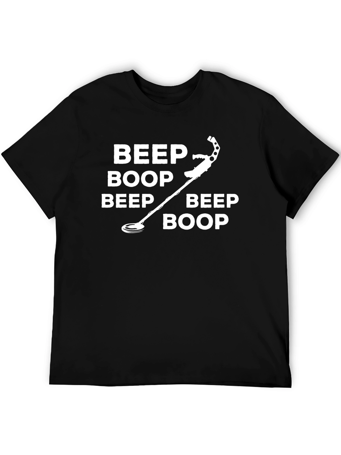 Black Beep Boop Metal Detecting T-Shirt view 5