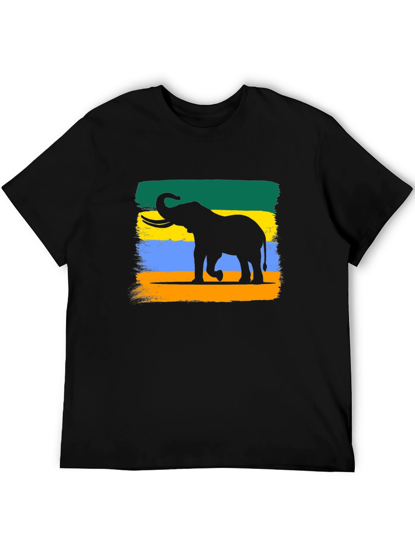 Black Elephant Silhouette T-Shirt view 5