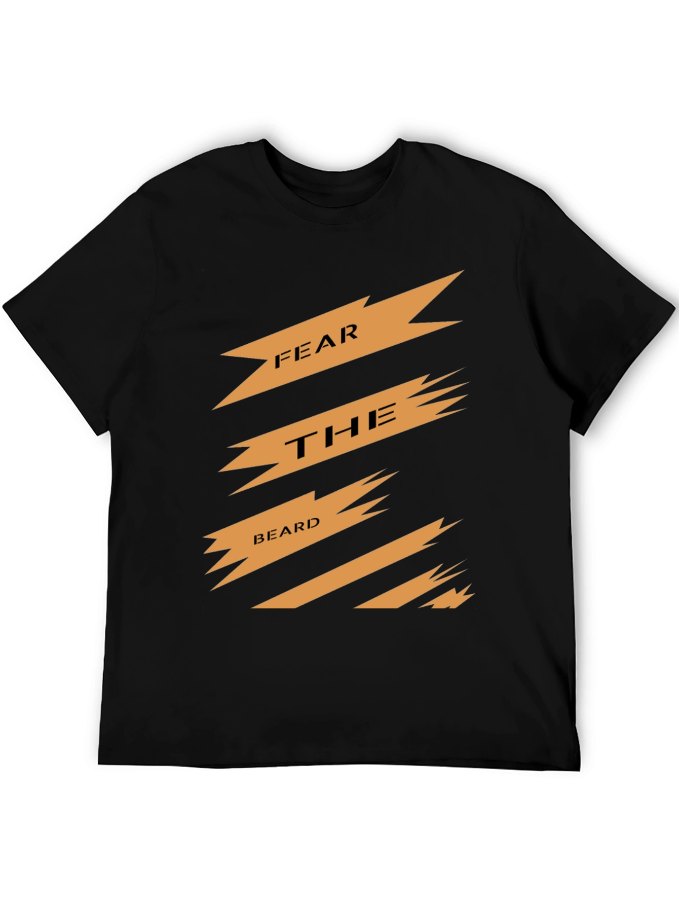 Black Fear The Beard Graphic Tee - Black T-Shirt view 5