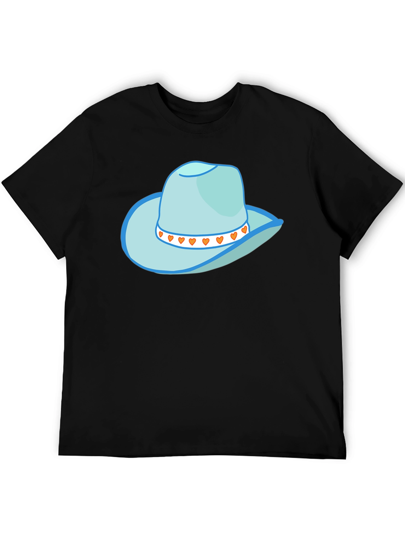 Black Cowboy Hat Graphic Tee - Stylish Western Style view 5