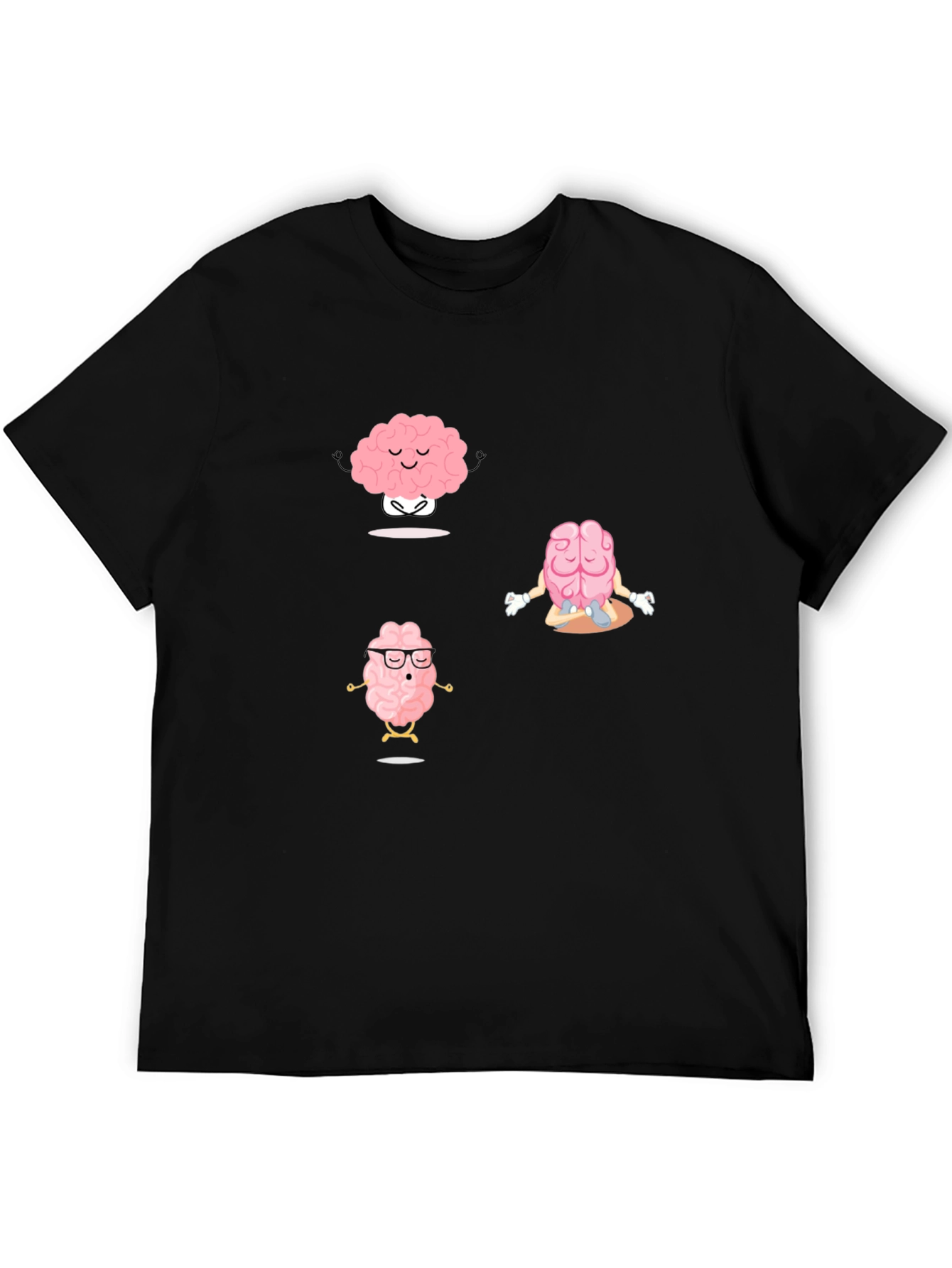 Black Brain Yoga T-Shirt view 5