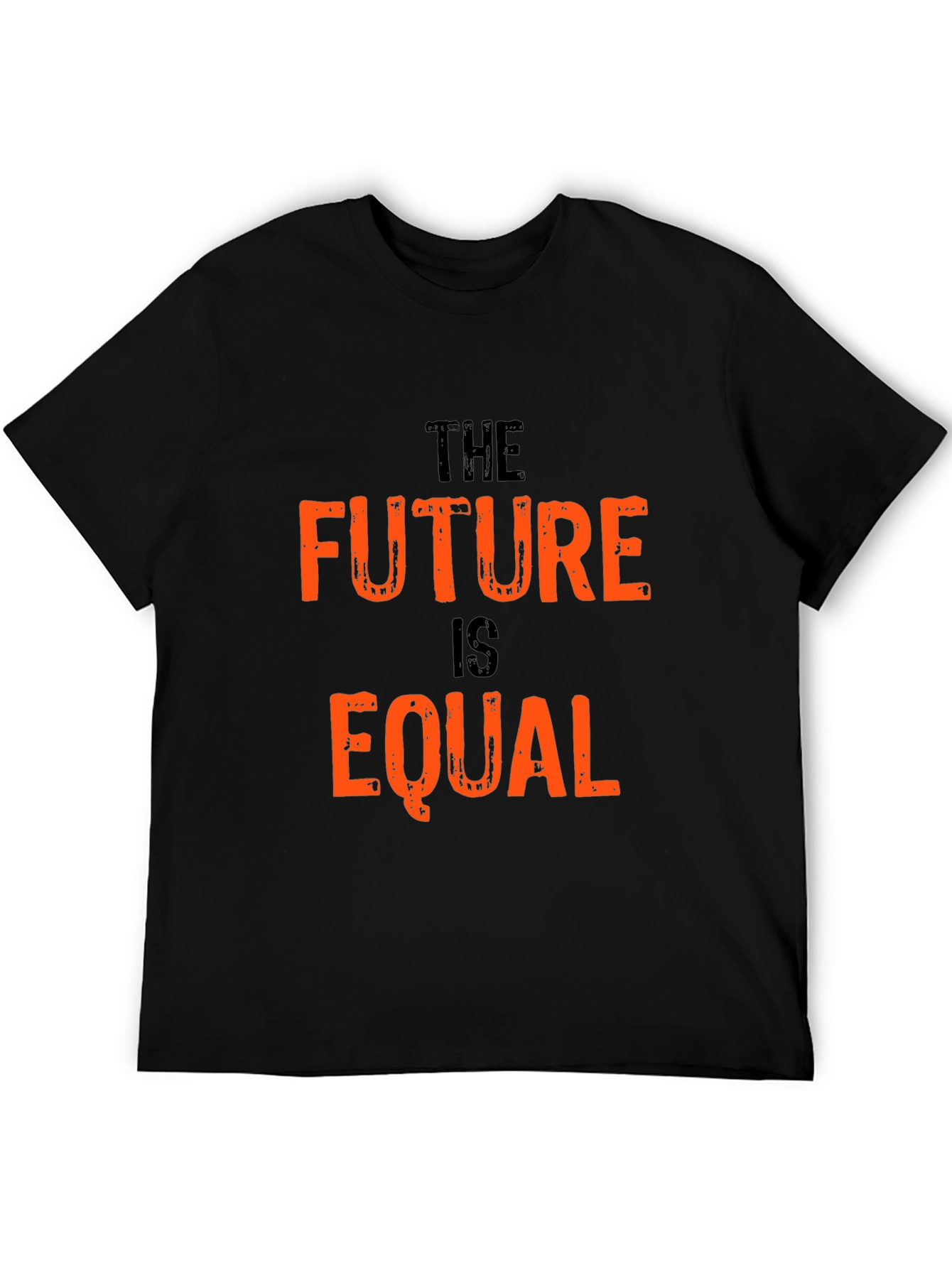 Black The Future Is Equal Black Graphic Tee view 5