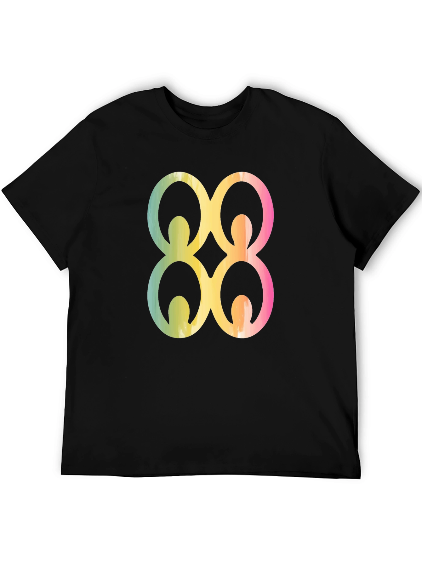 Black Adinkra Symbol Graphic Tee - Black view 5