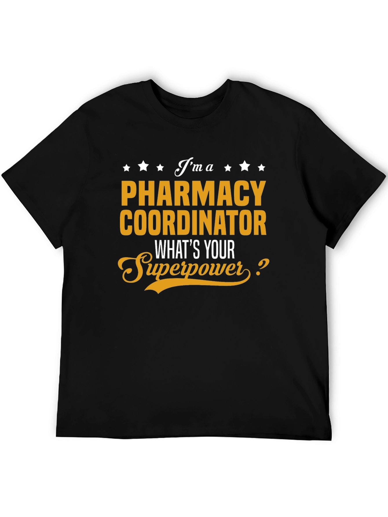 Black Pharmacy Coordinator Superpower T-Shirt view 5