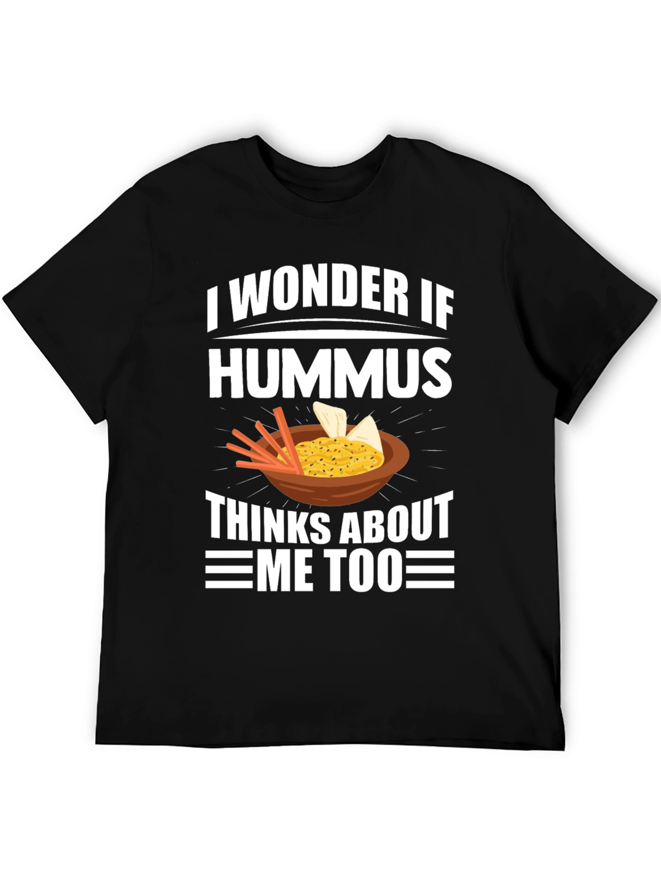 Black Hummus Lover Graphic Tee view 5