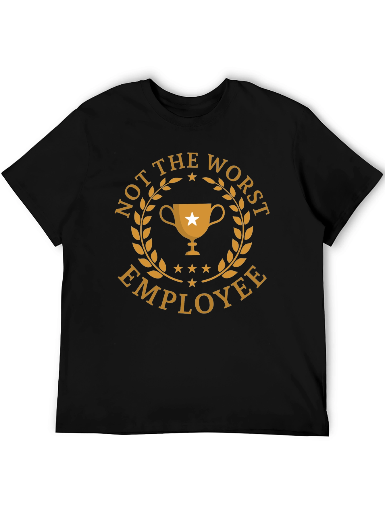 Black Not the Worst Employee Graphic T-Shirt view 5