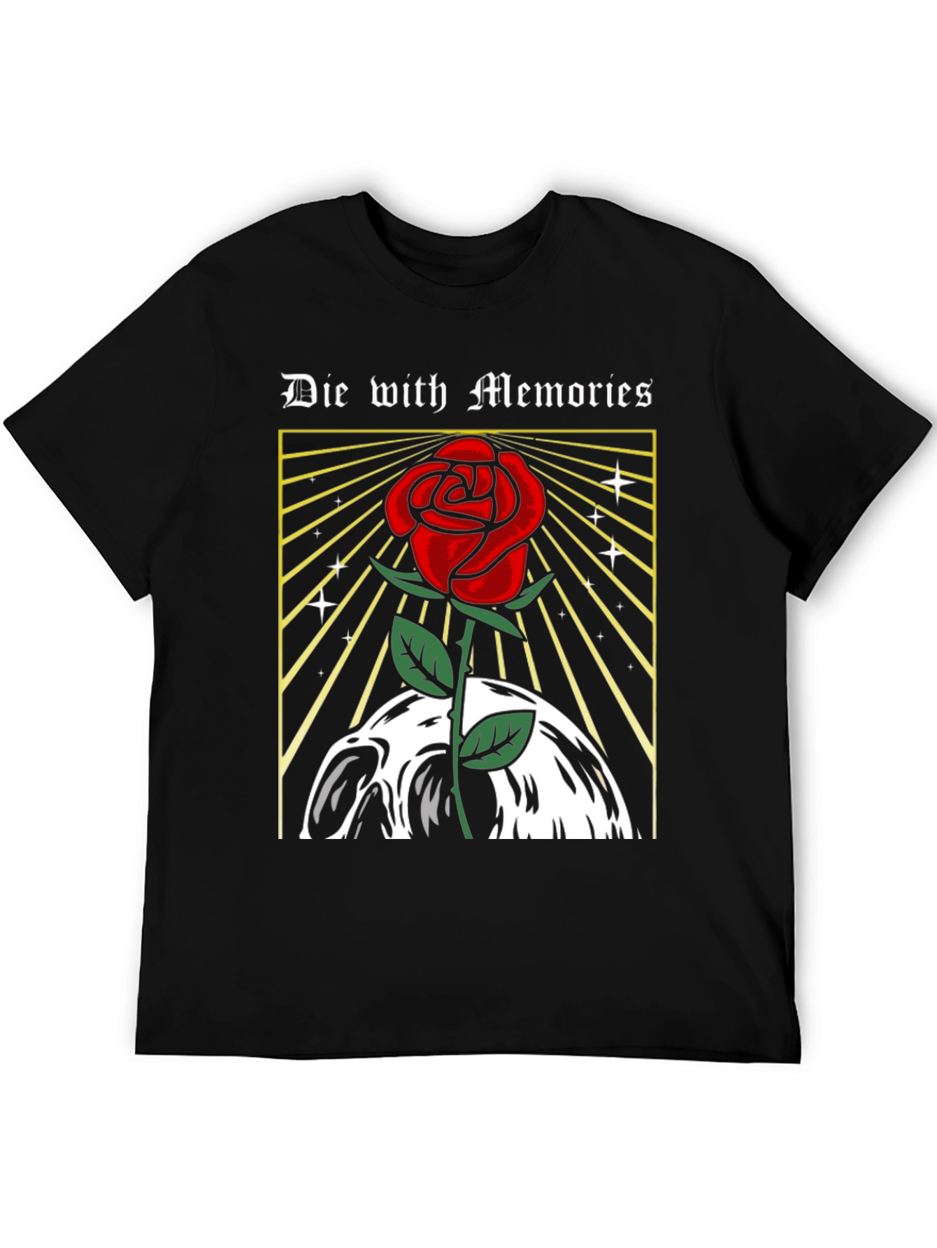 Black Die With Memories Graphic Tee view 5