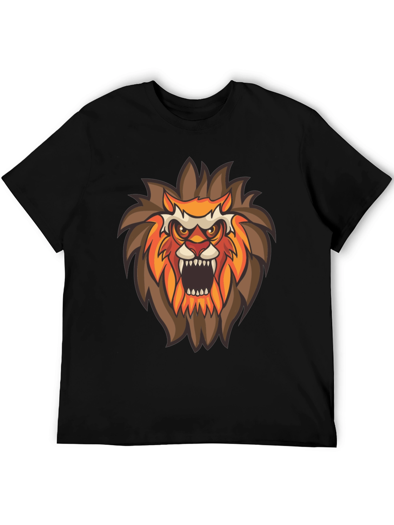 Black Lion Graphic T-Shirt - Fierce Animal Tee view 5