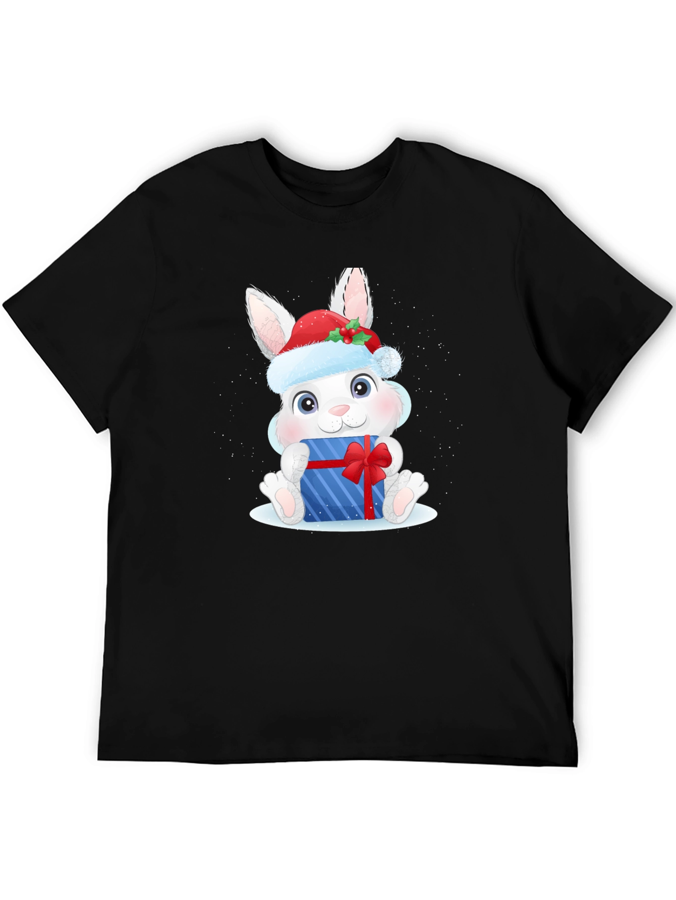 Black Festive Bunny T-Shirt view 5