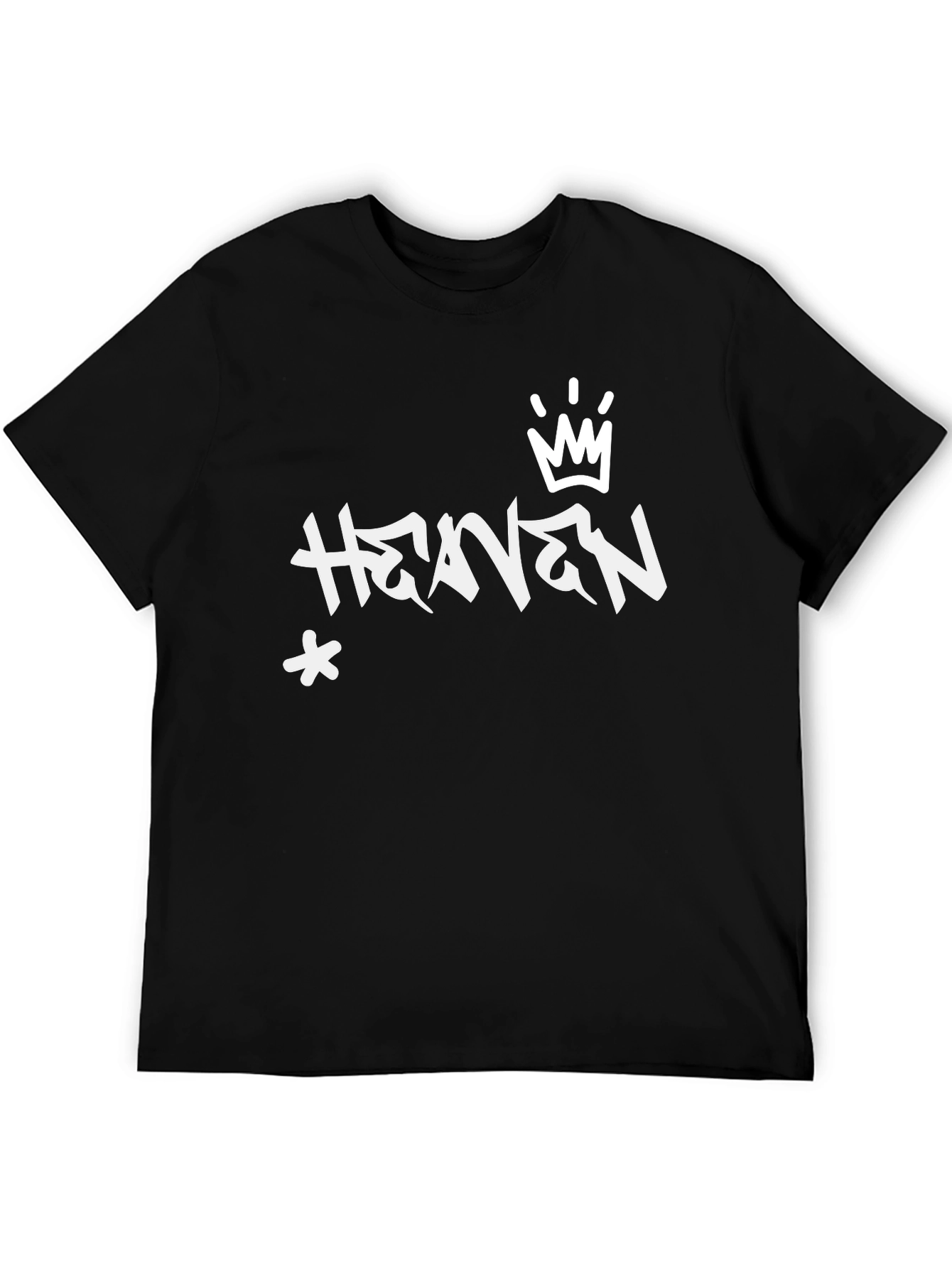 Black Heaven Graffiti Style Black T-Shirt view 5