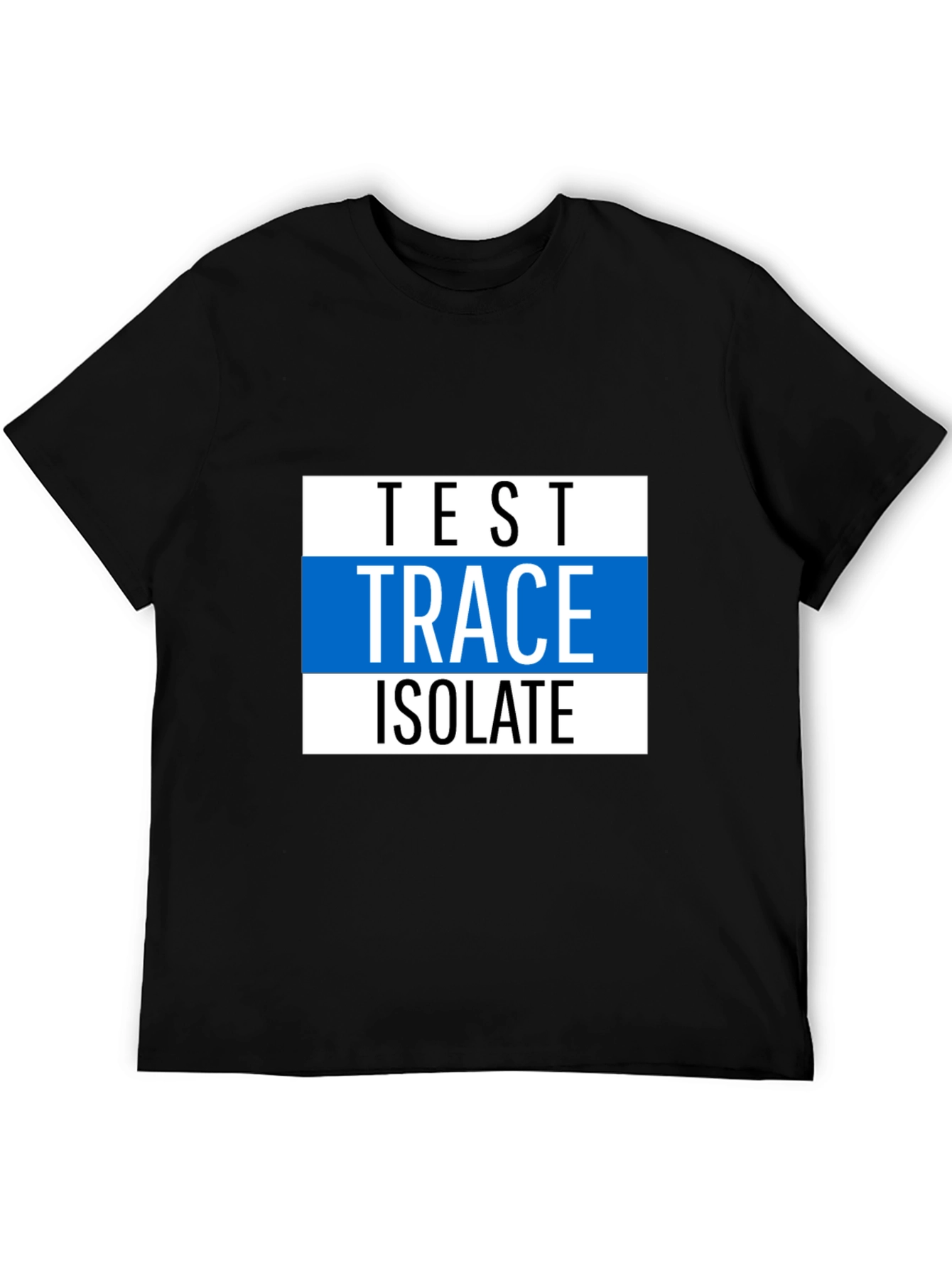 Black Test Trace Isolate Graphic Tee view 5