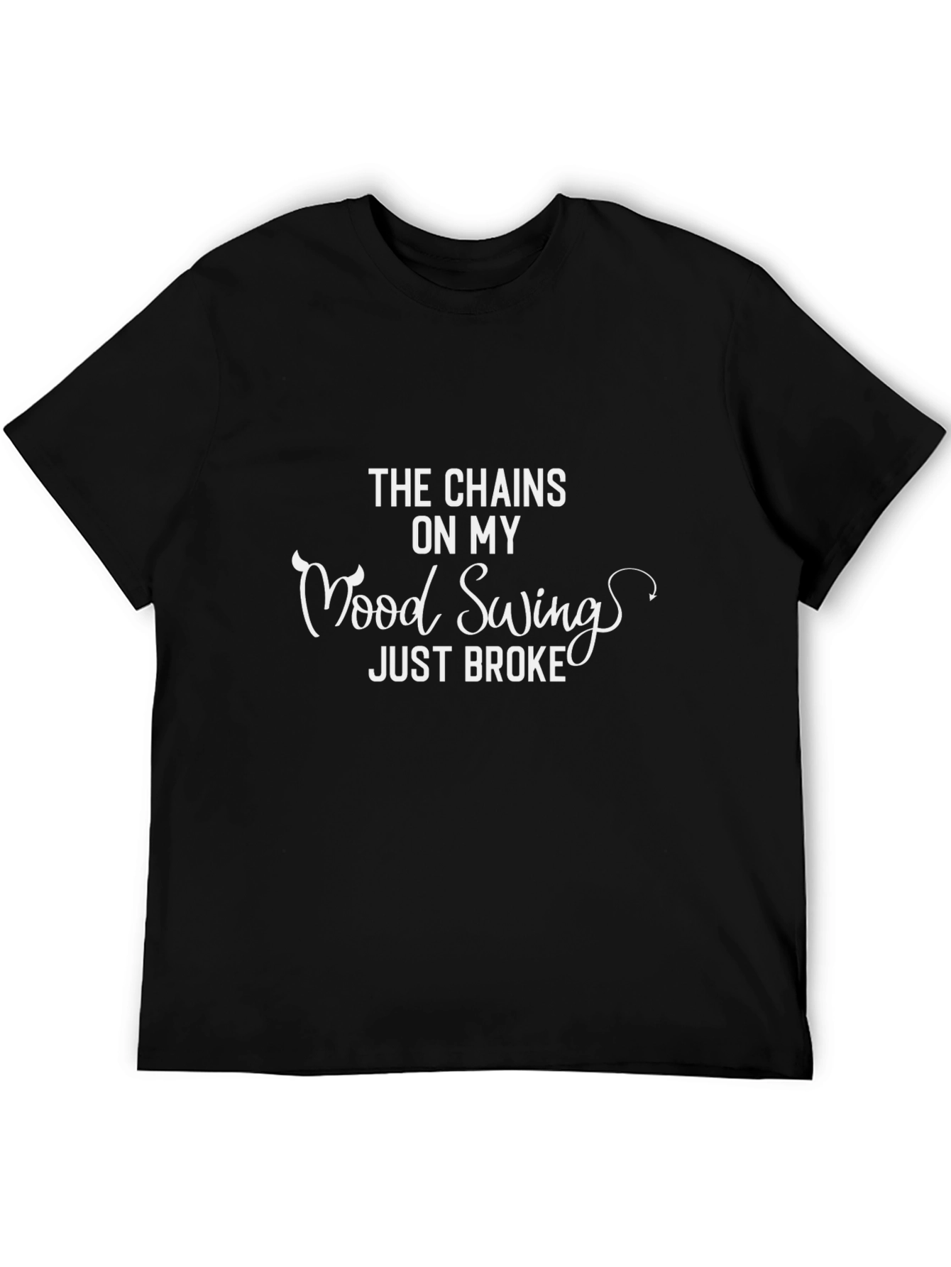 Black Mood Swings T-Shirt: Funny Graphic Tee view 5