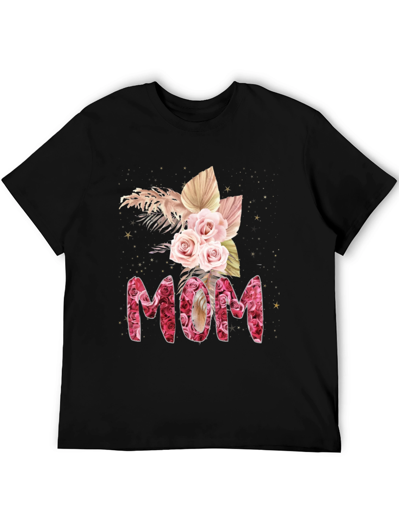 Black Floral MOM T-Shirt view 5