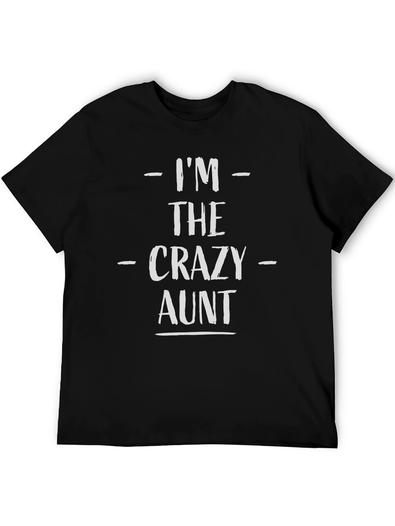 Black Crazy Aunt T-Shirt - Fun Novelty Tee view 5