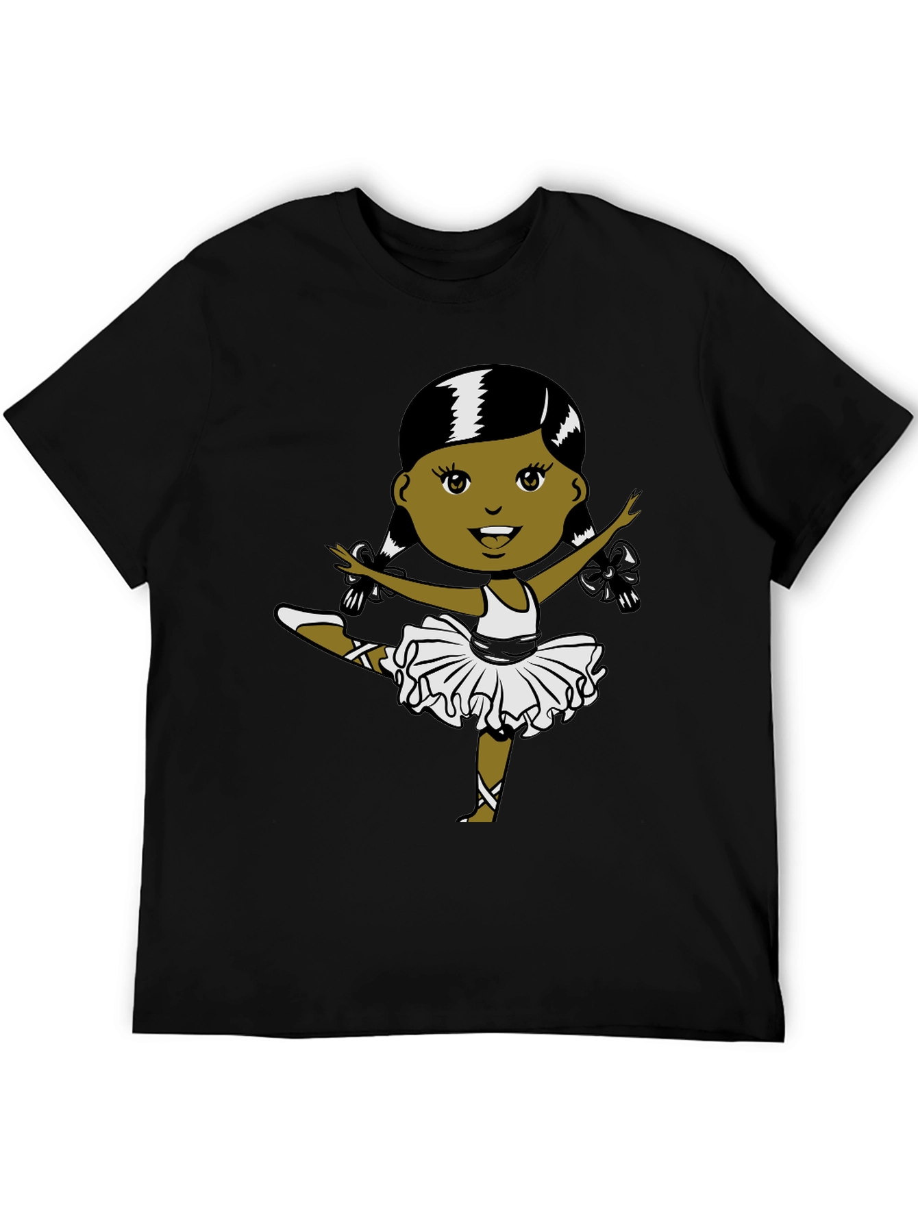 Ballerina Graphic T-Shirt - Black - 5