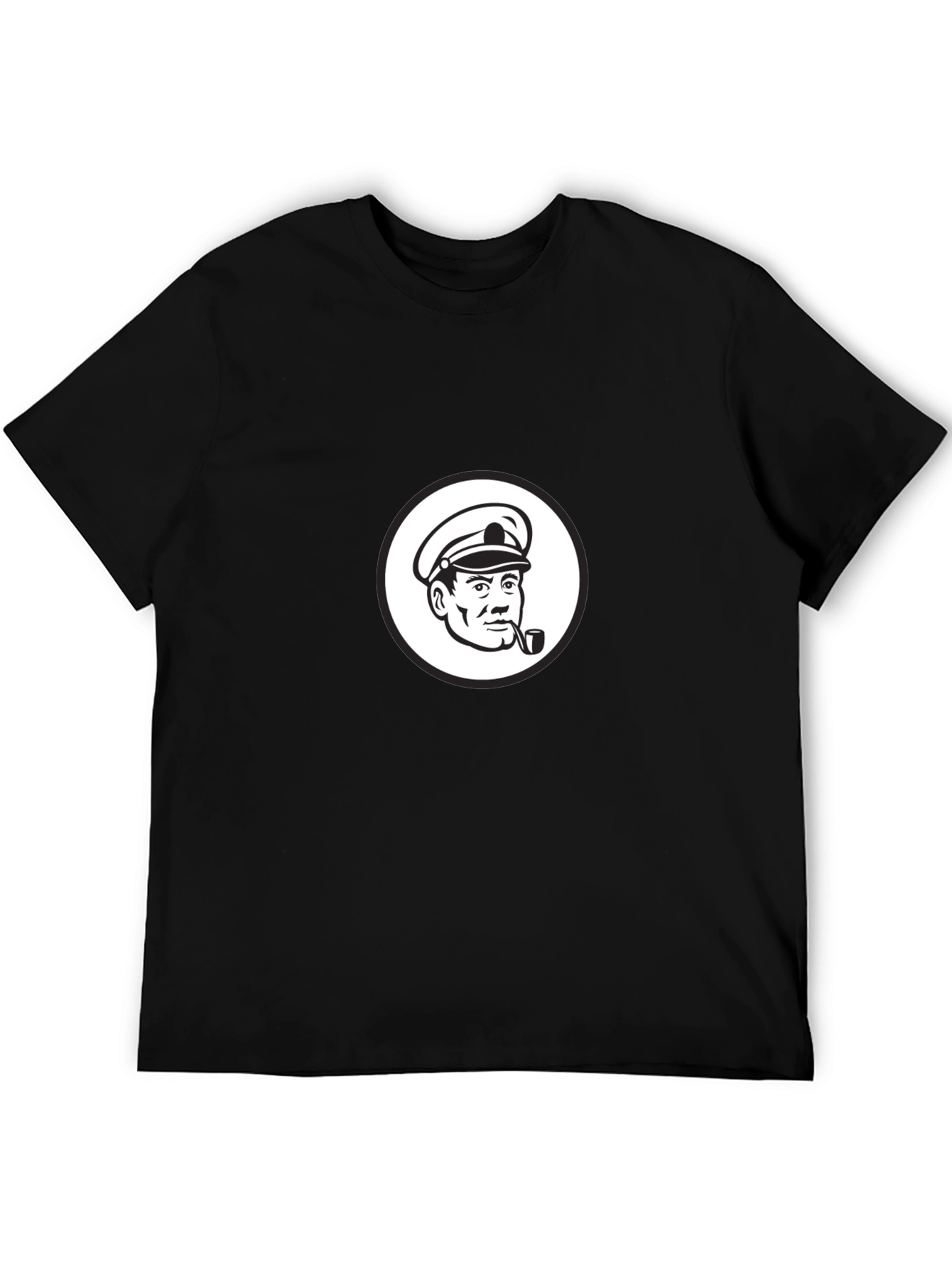 Black Captain Graphic Tee - Retro Style view 5