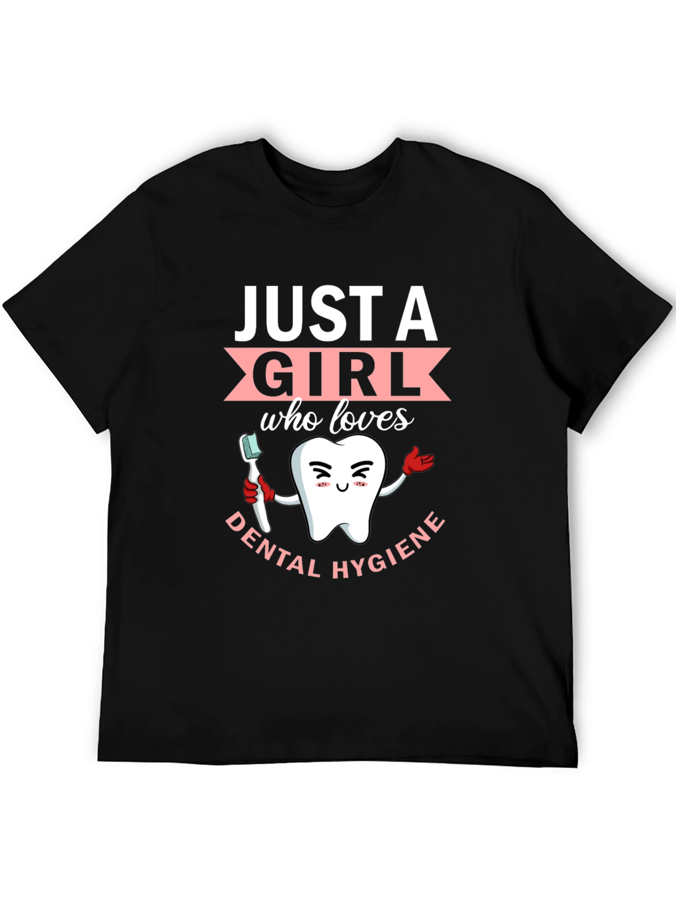 Black Dental Hygiene Lover T-Shirt view 5