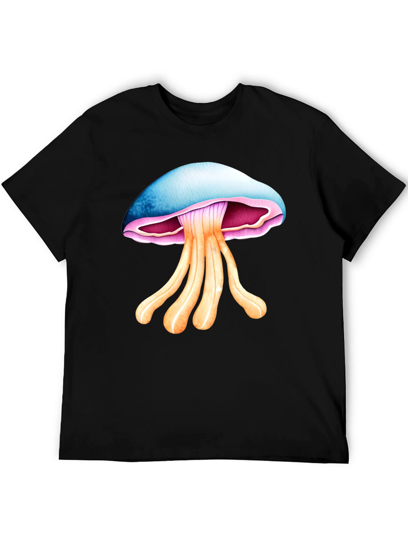 Black Mushroom Graphic Tee - Unique Design, Soft Cotton view 5