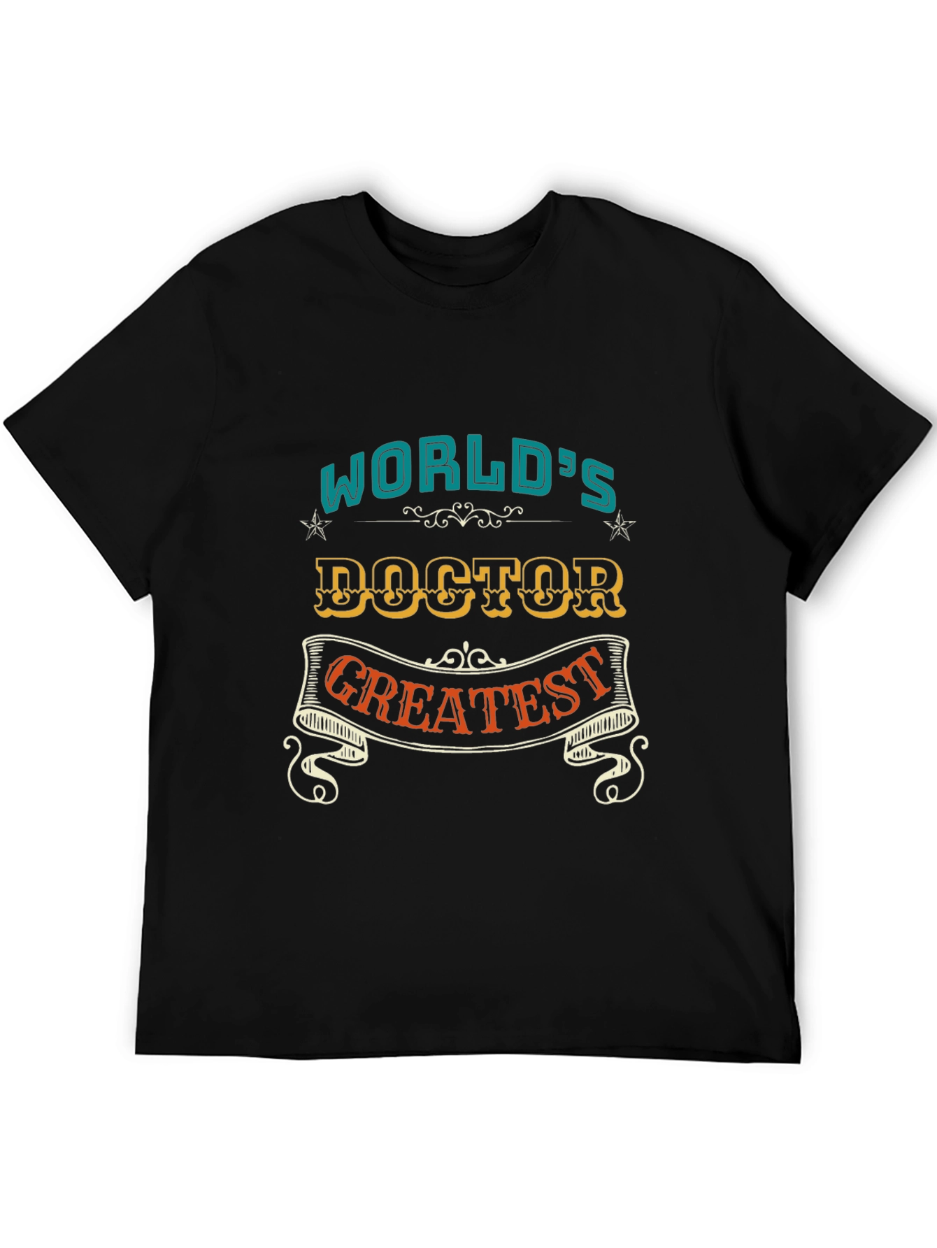 Black World's Greatest Doctor T-Shirt view 5