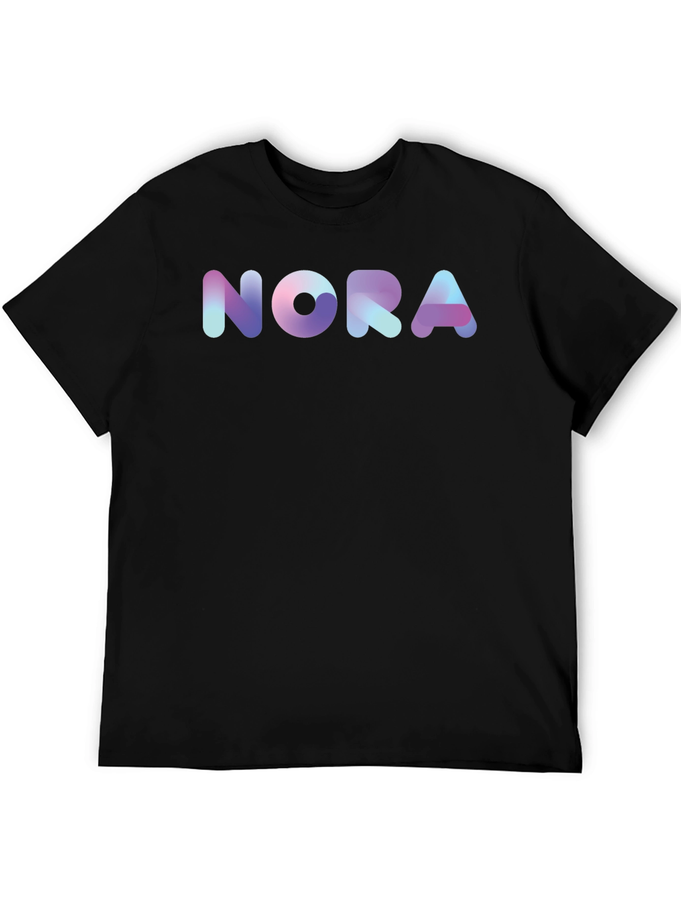 Nora Gradient Graphic Black T-Shirt - 5