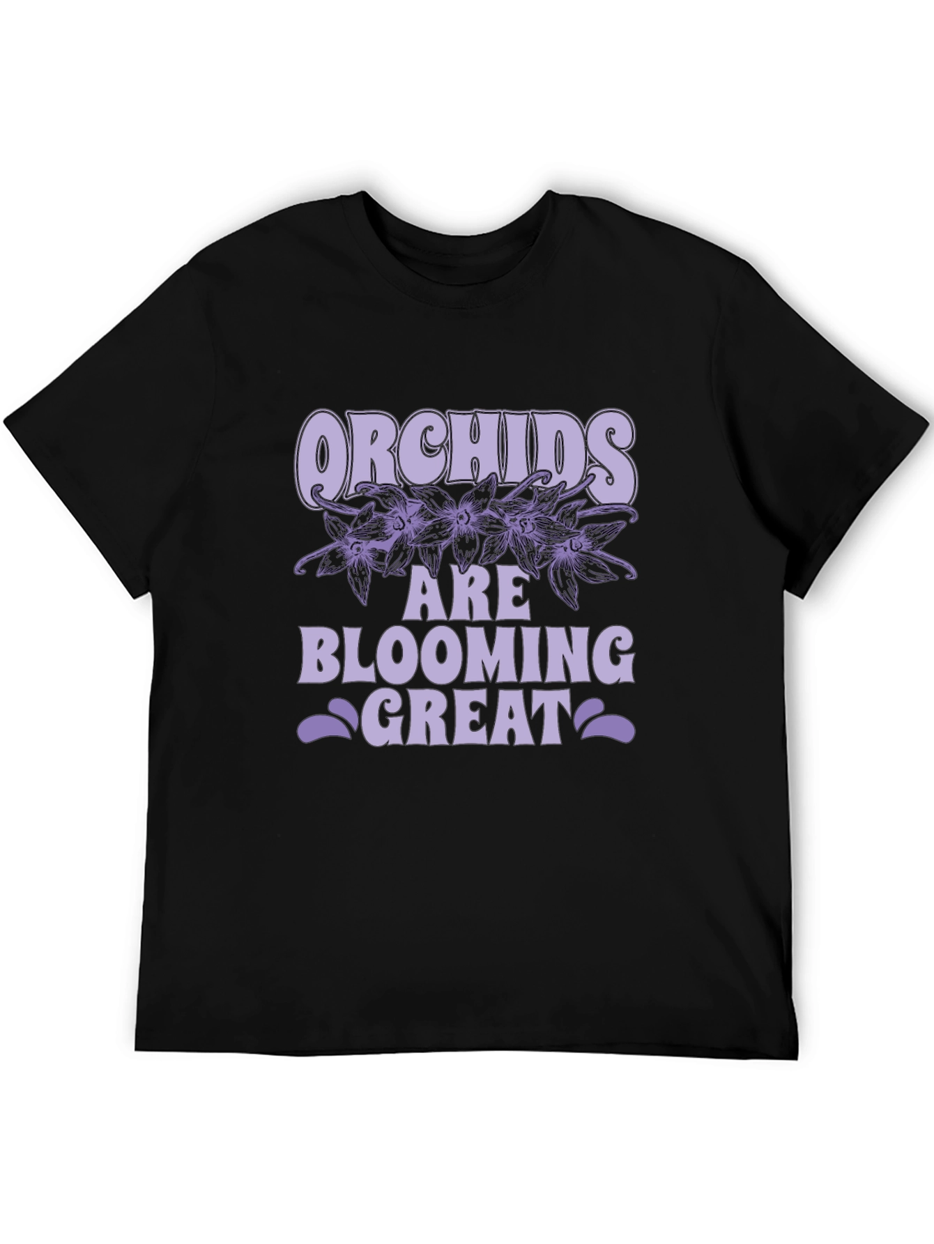 Black Orchids Are Blooming Great T-Shirt view 5