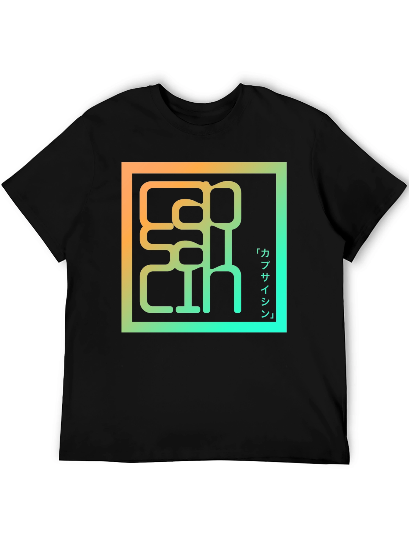 Black Capsaicin Graphic Tee - Unique Japanese Design view 5