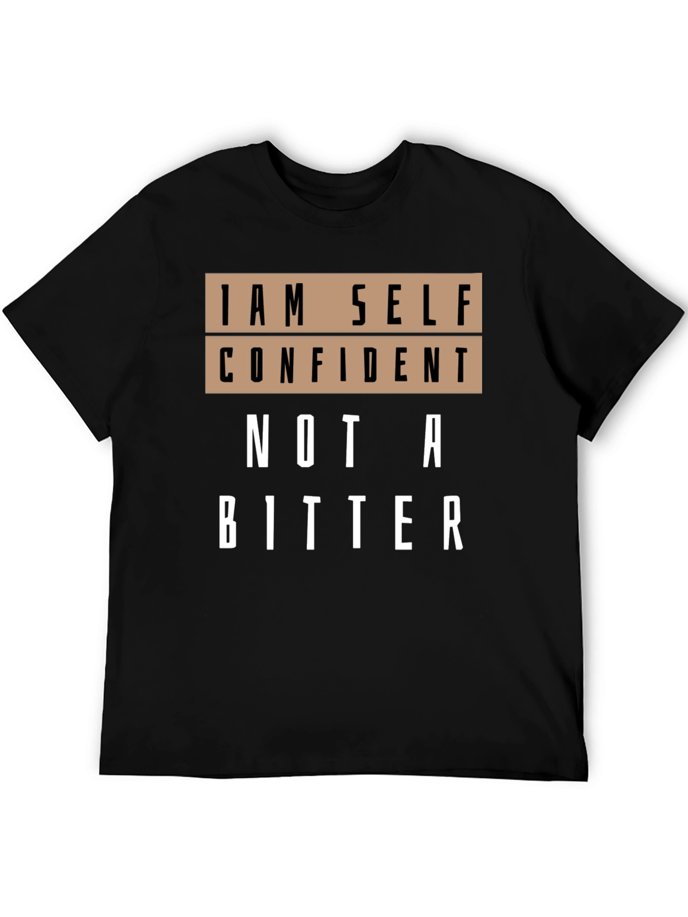 Black Self Confident Graphic T-Shirt - Black view 5