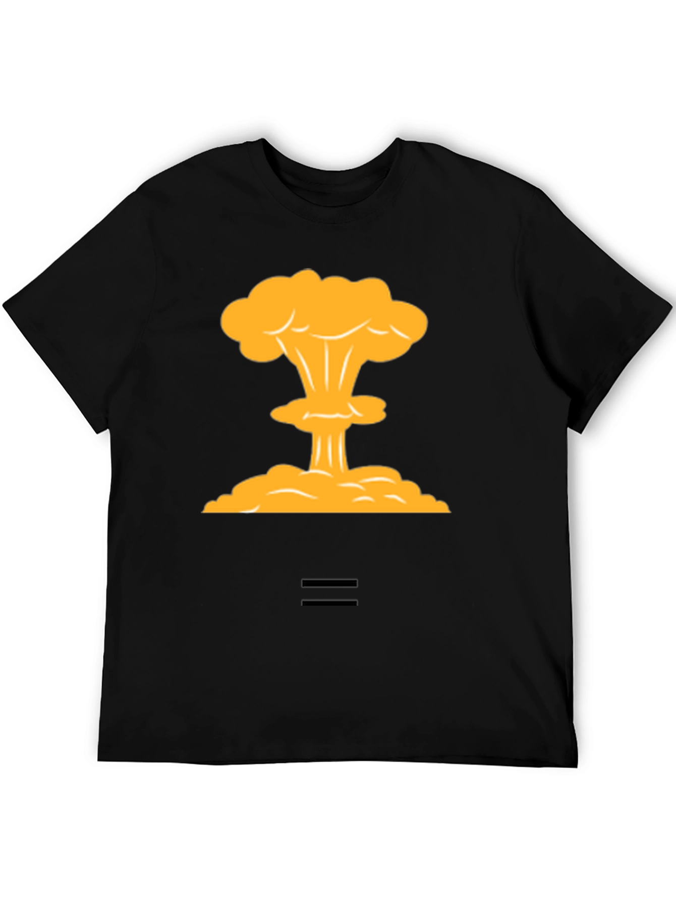 Black Atomic Blast Tee - Statement Graphic T-Shirt view 5
