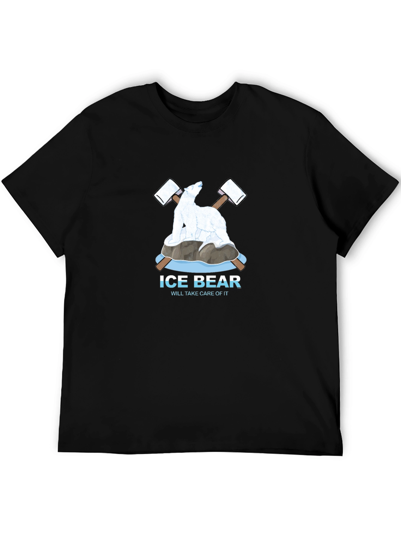 Black Ice Bear Graphic Tee - Will Take Care Of It view 5