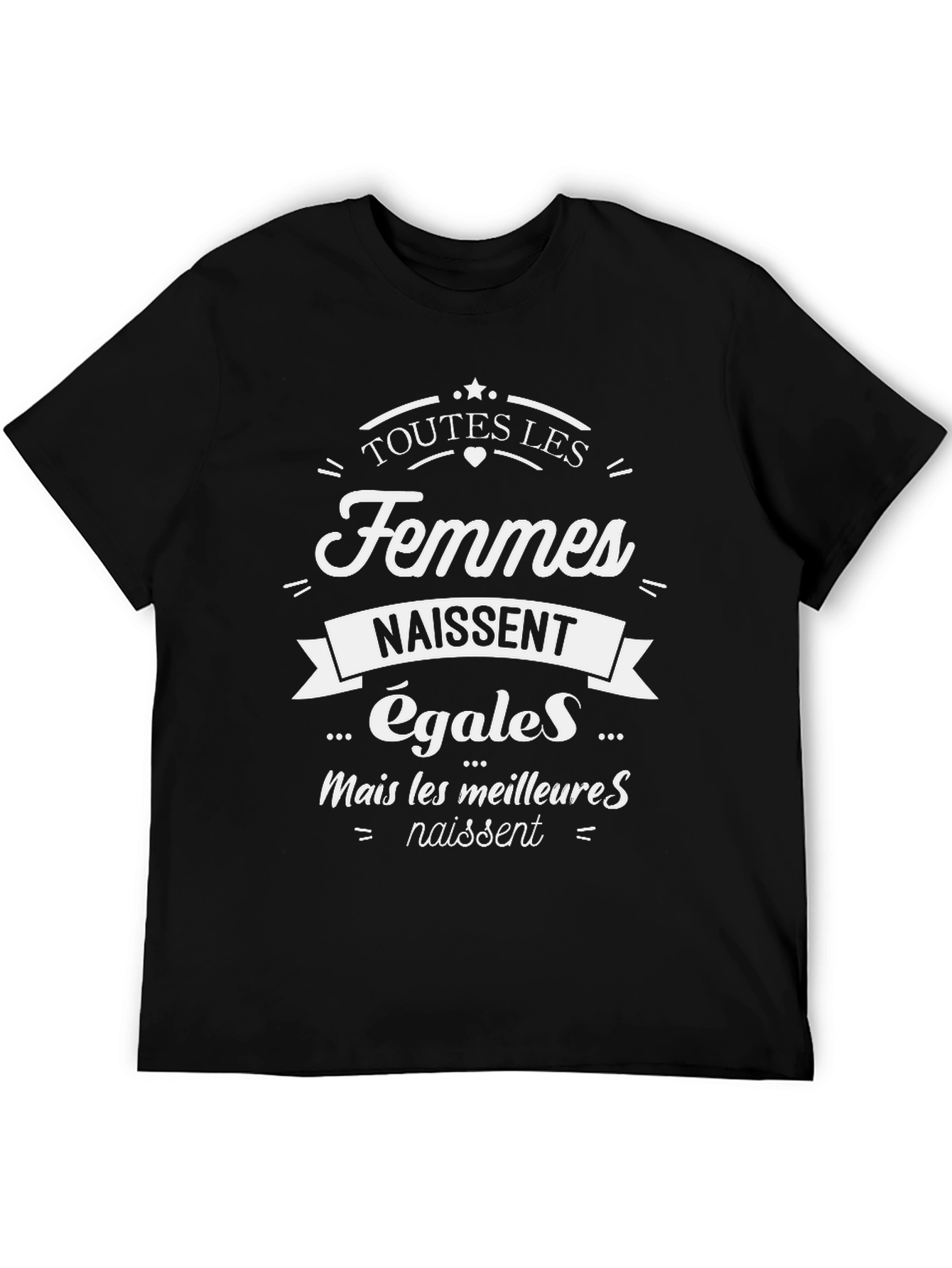 Feminist French Slogan T-Shirt - 5