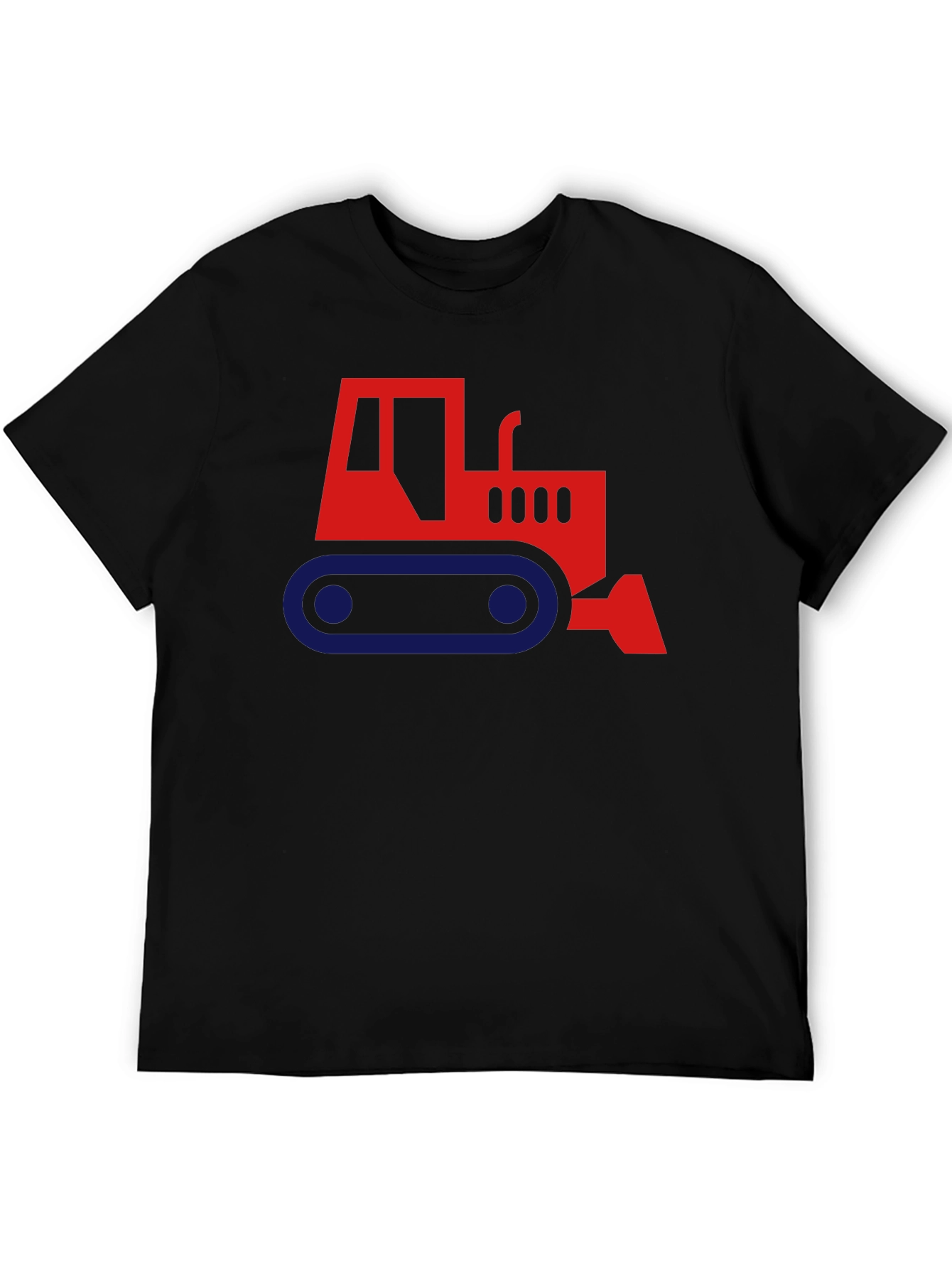 Black Bulldozer Graphic T-Shirt - Black view 5