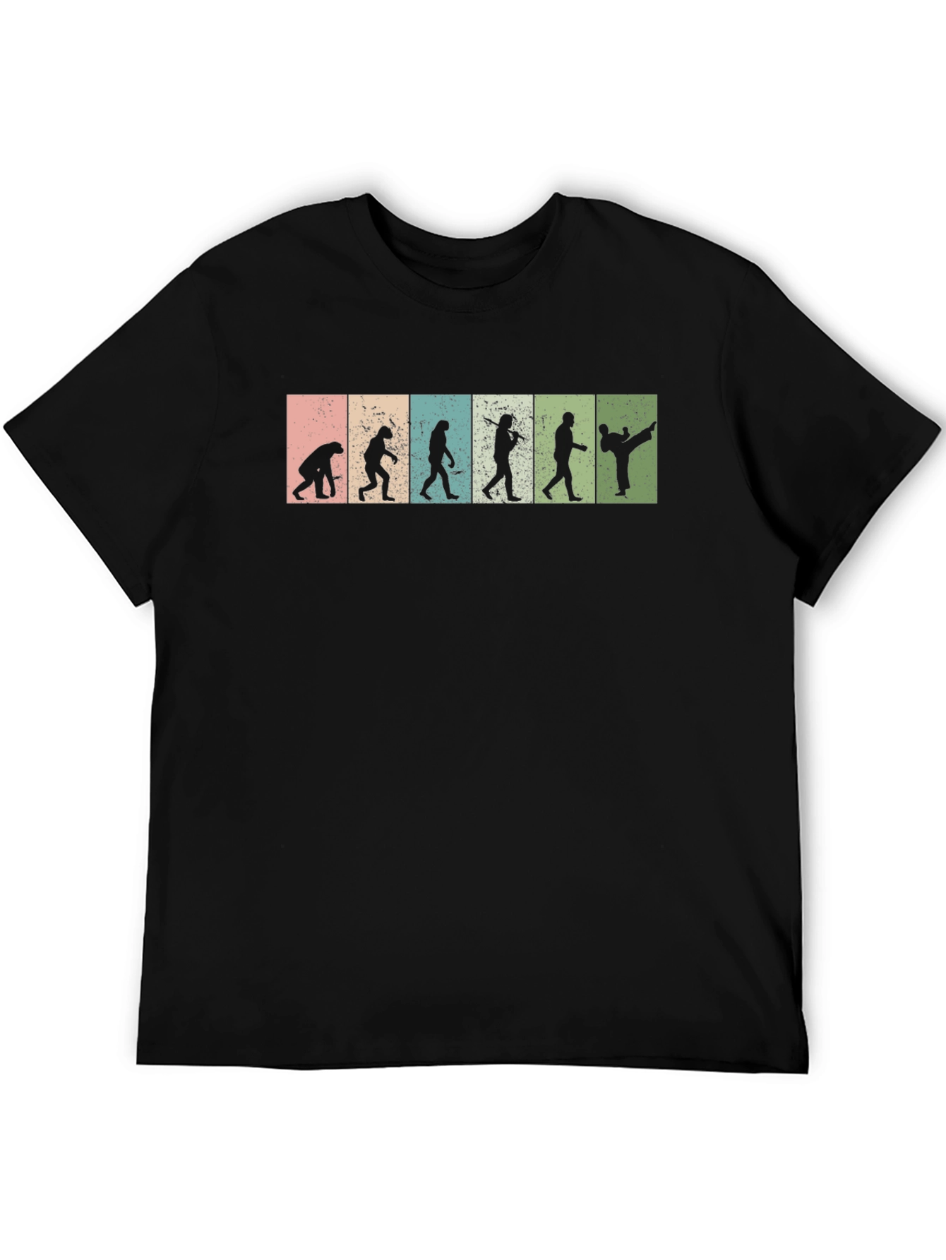 Black Evolution of Martial Arts T-Shirt - Black view 5