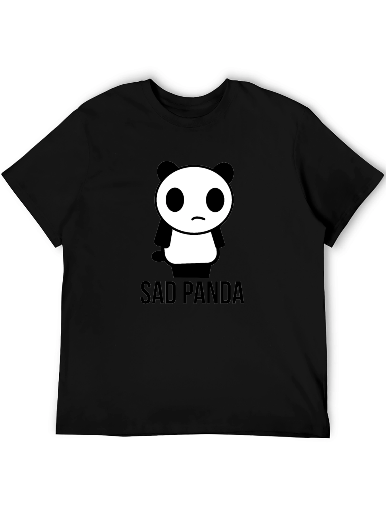 Black Sad Panda Graphic Tee - Black T-Shirt view 5