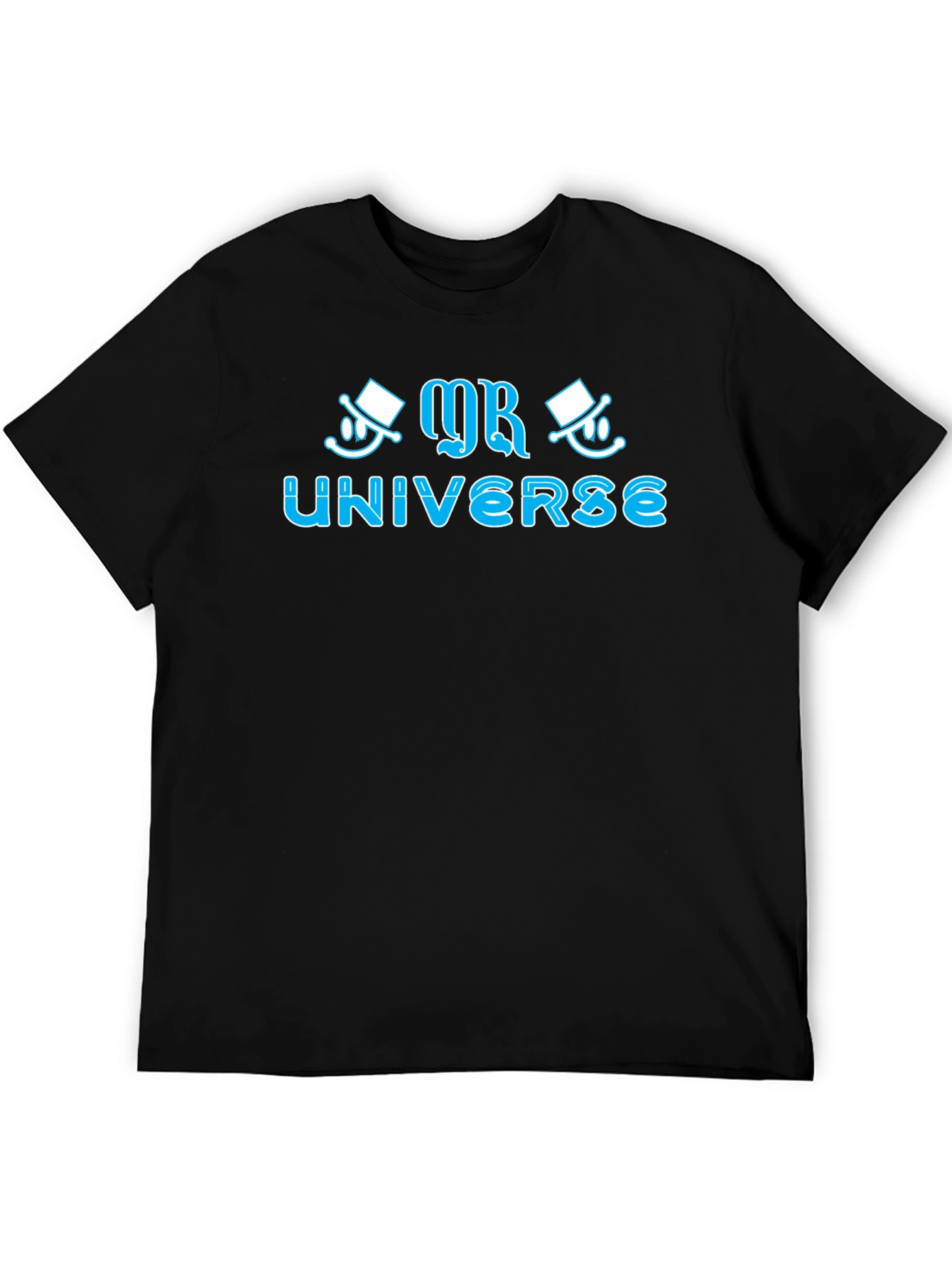 Black Mr. Universe Graphic T-Shirt - Black view 5