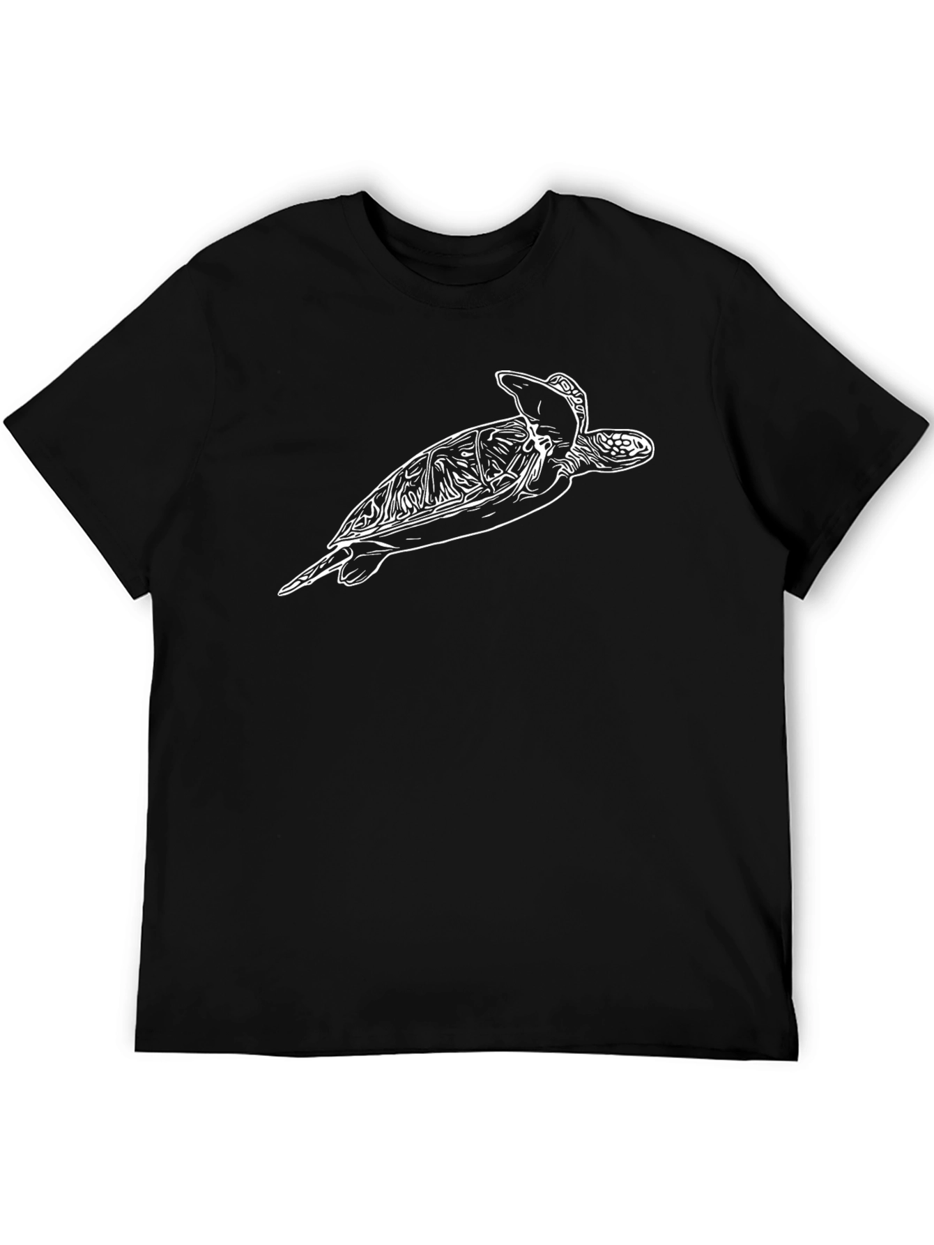Black Black Turtle Graphic Tee - Stylish Comfort view 5