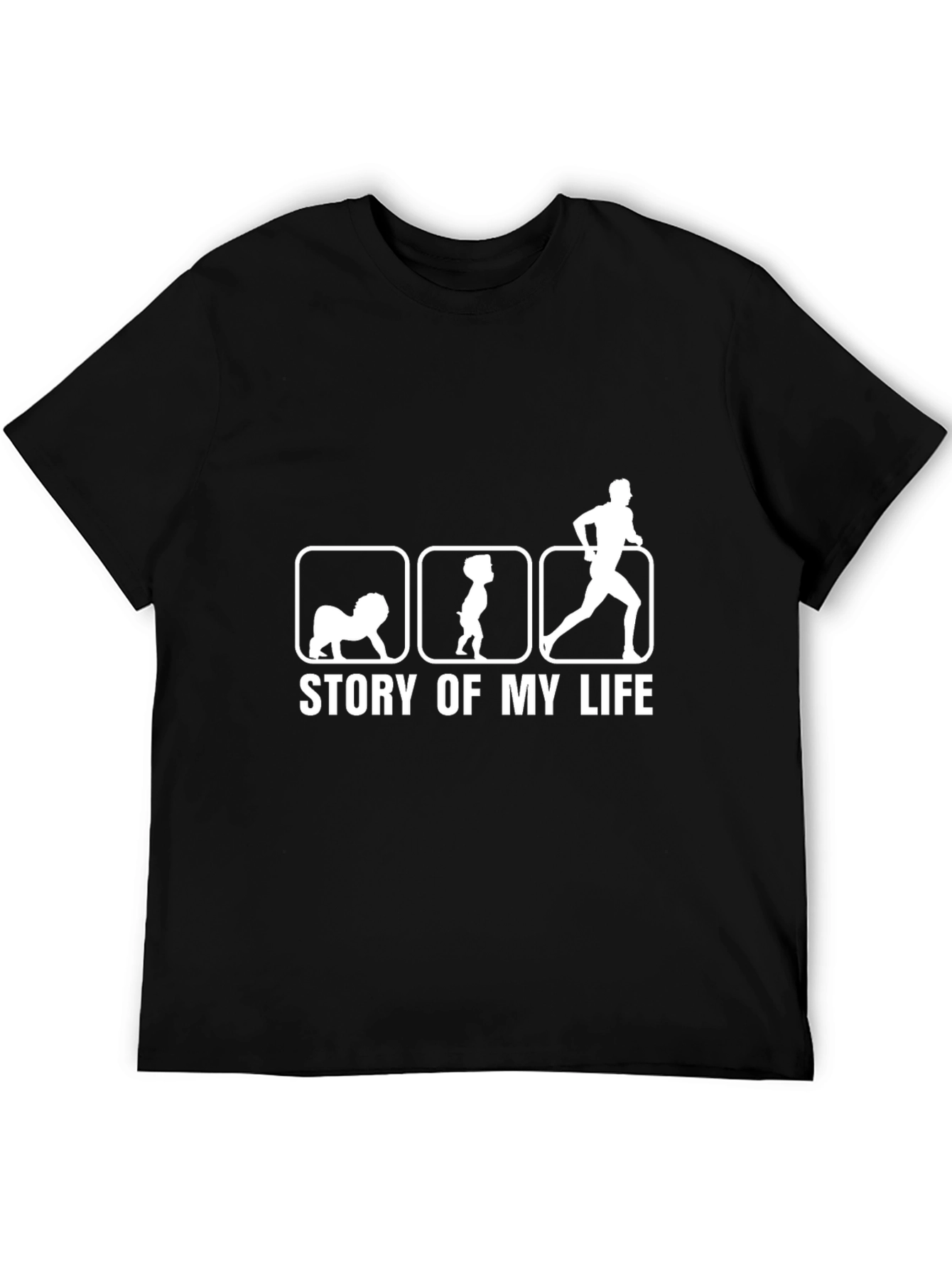 Black Story of My Life Graphic T-Shirt view 5