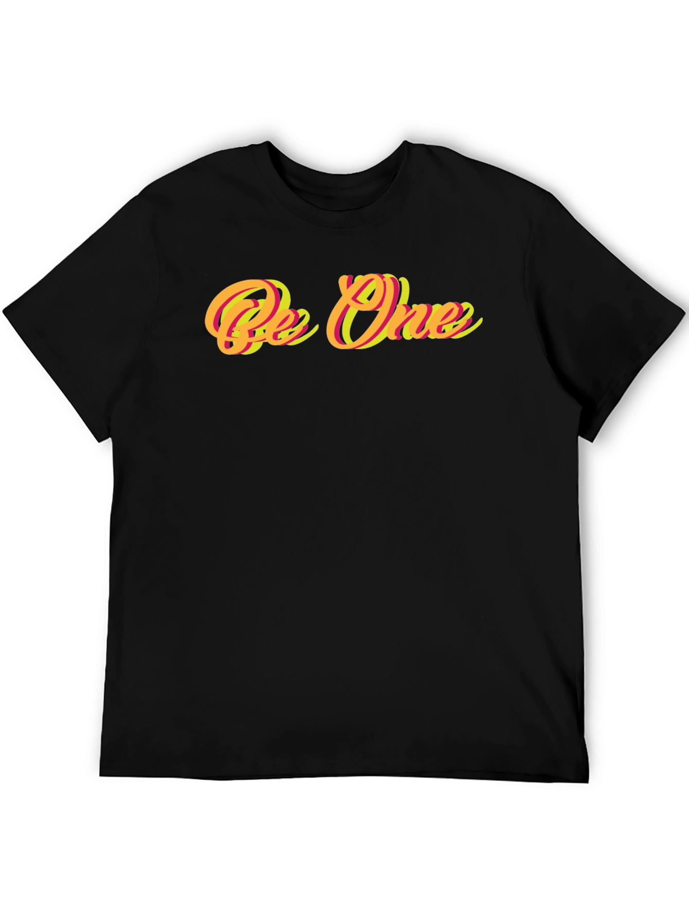 Black Be One Graphic Print Black T-Shirt view 5