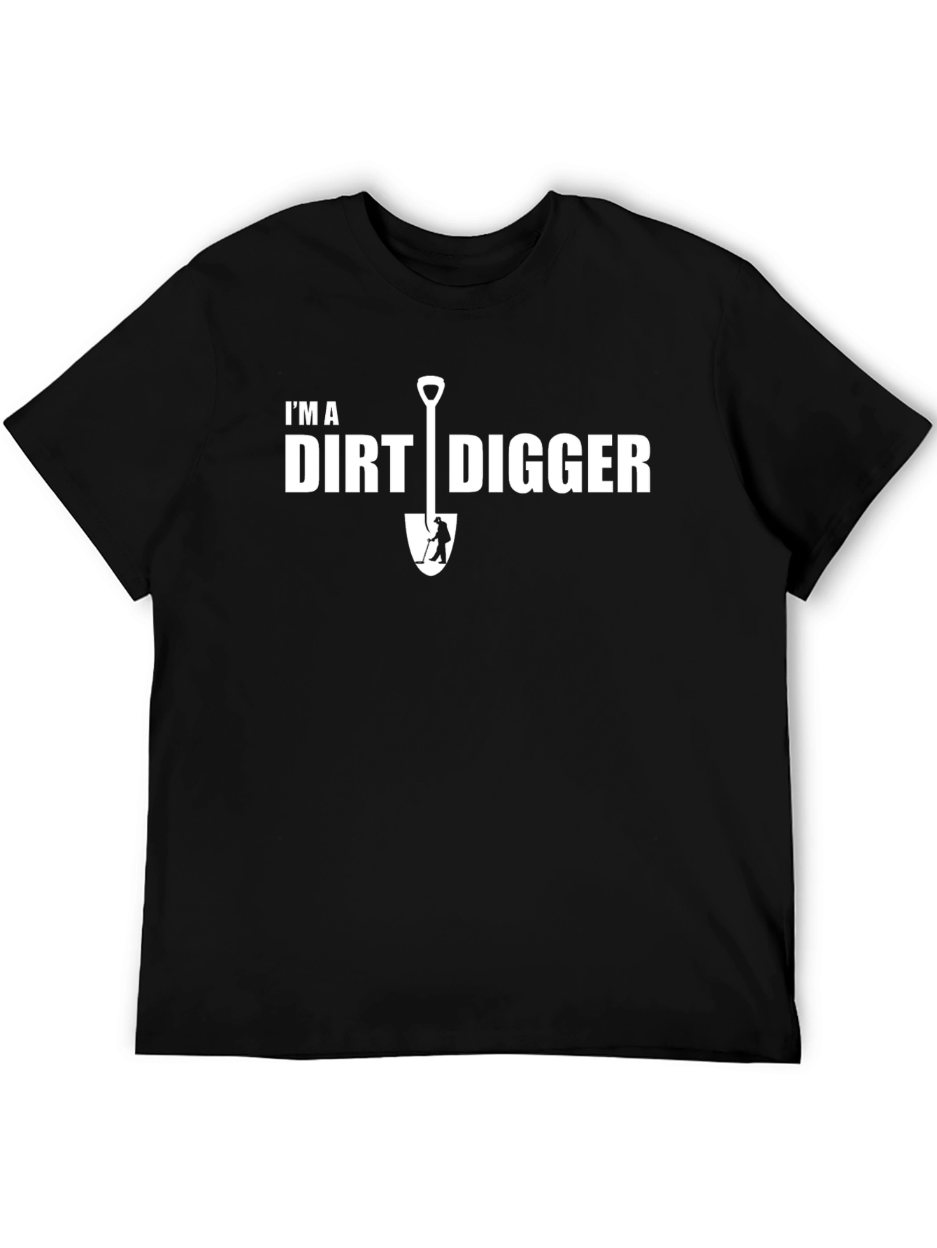 Black I'm a Dirt Digger T-Shirt - Black view 5