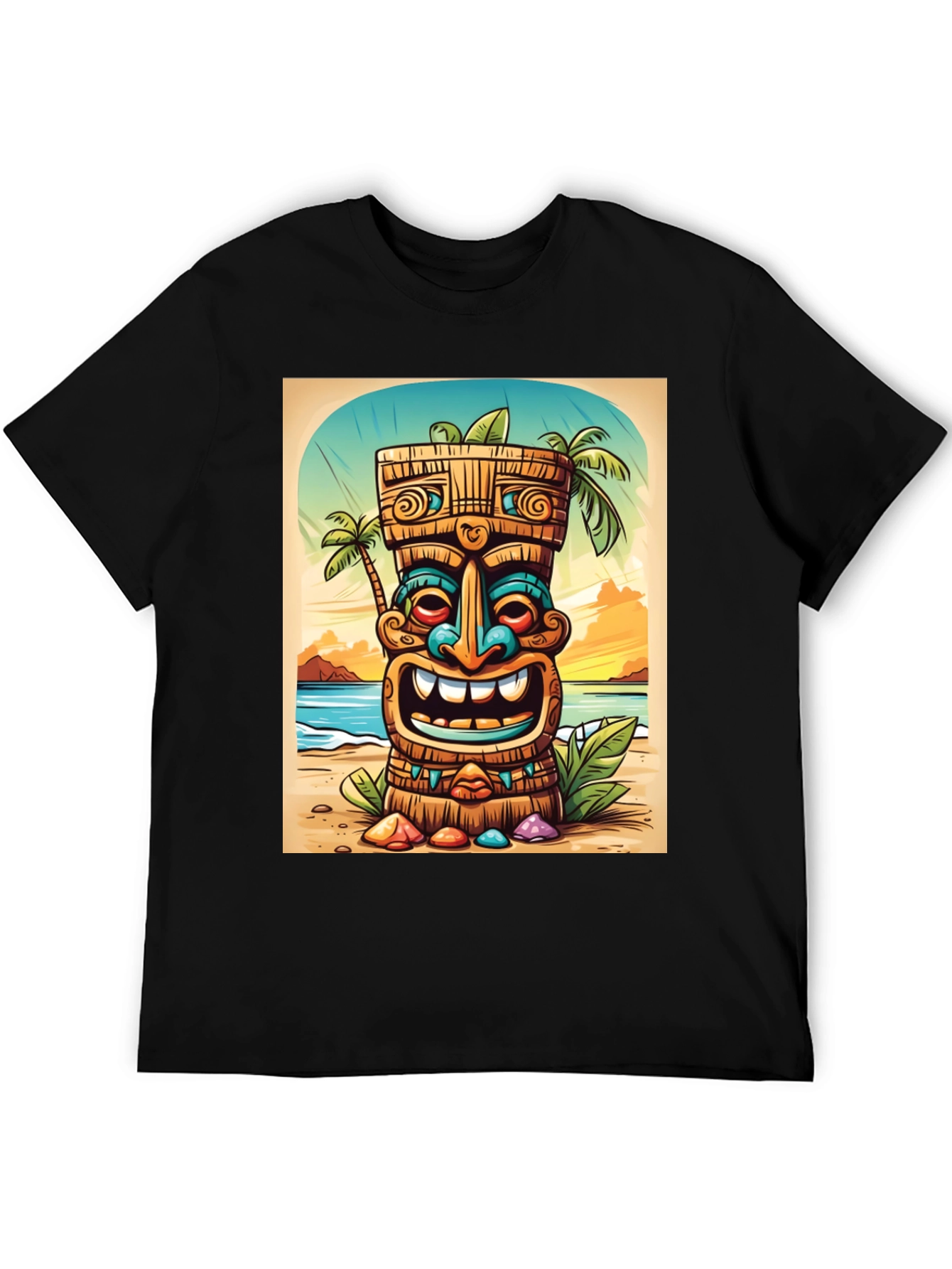 Tropical Tiki Graphic Tee - Island Vibes - 5