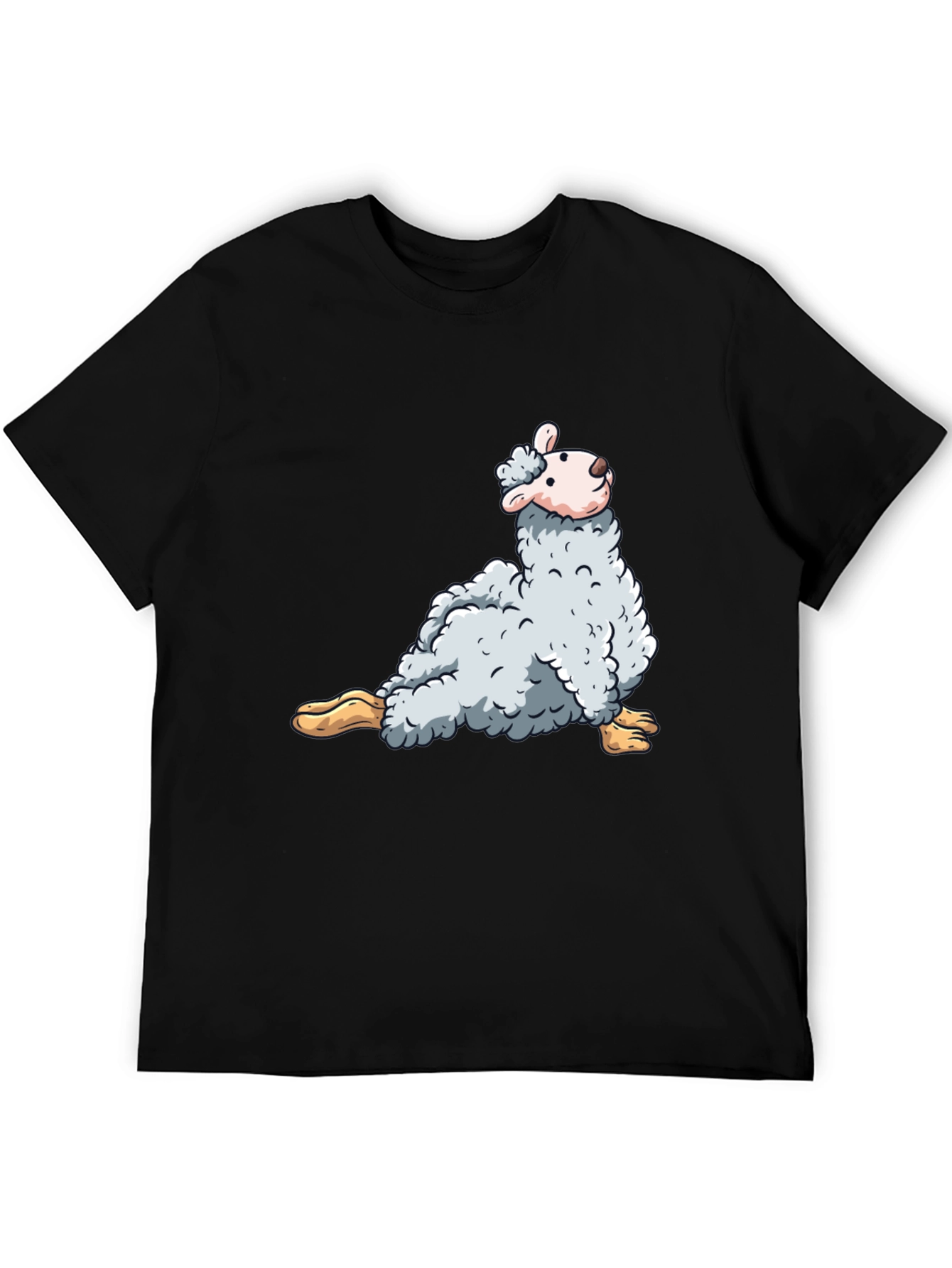 Black Llama Graphic T-Shirt - Soft Cotton Tee view 5