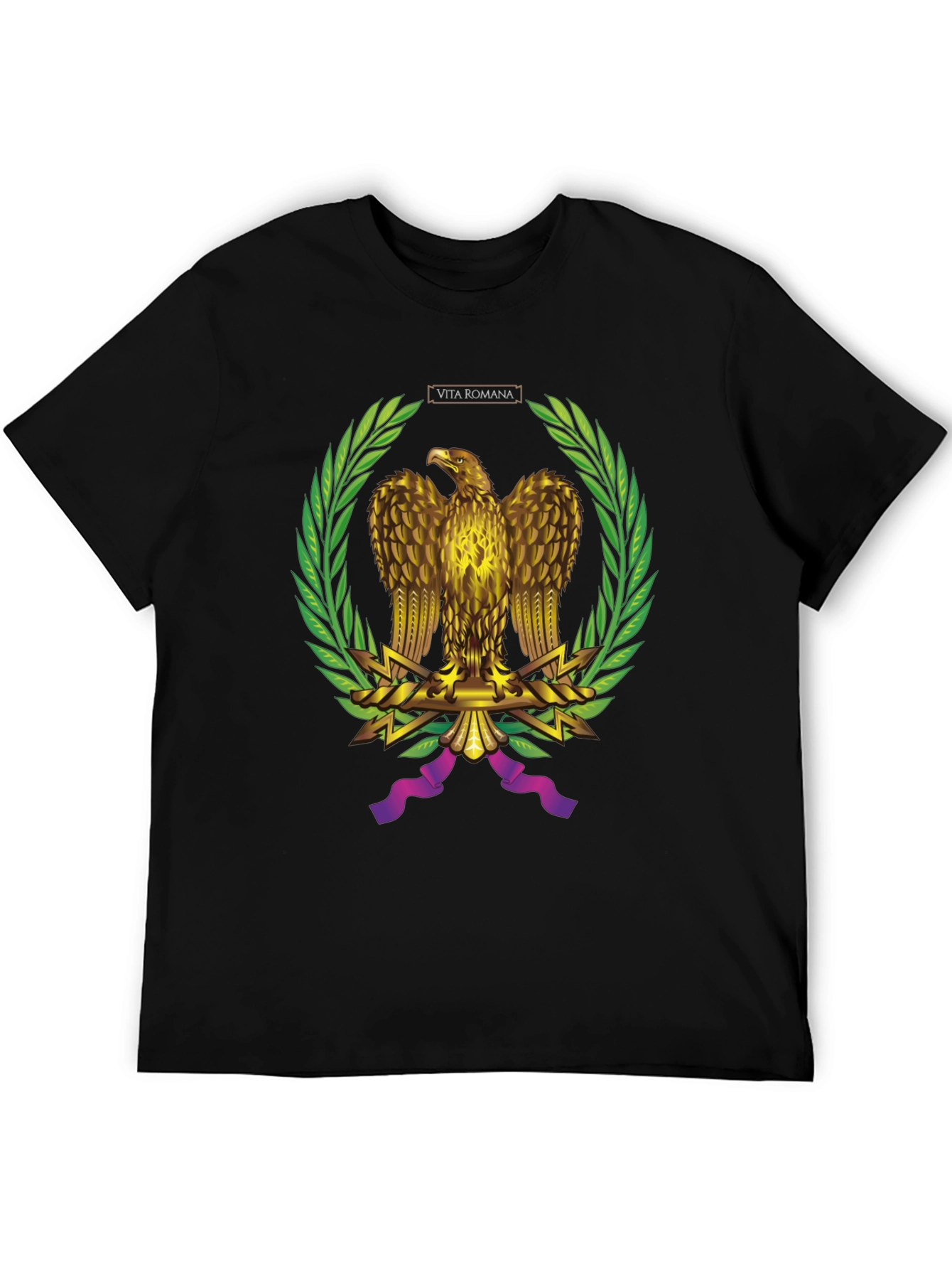 Black Vita Romana Eagle Graphic Tee view 5