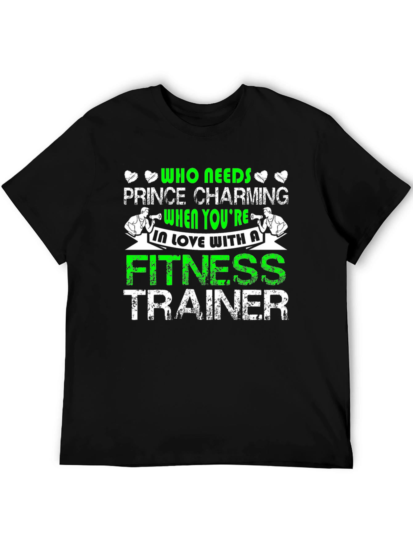 Black Fitness Trainer T-Shirt Funny Gym Workout Tee view 5