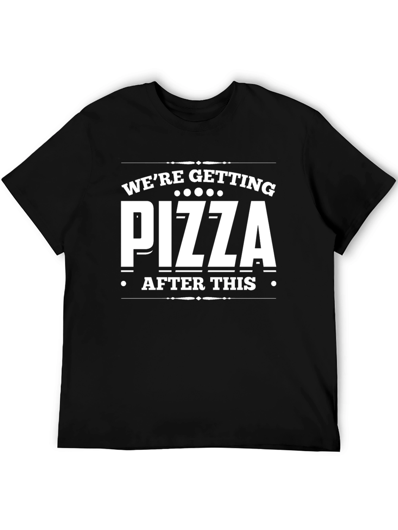Black Pizza After This T-Shirt - Funny Graphic Tee view 5